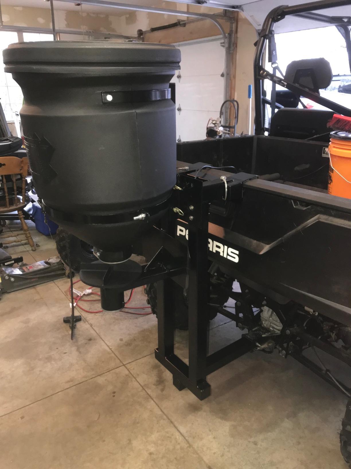 Buyers Products ATVS15A ATV 12V Broadcast Spreader 15 Gallon Hopper | 12V ATV Broadcast Spreader Holds 15 Gallons And Spreads Seed, Feed, Salt, Fertilizer, Deer Feed And More From 5 To 30 Ft customer photo 2