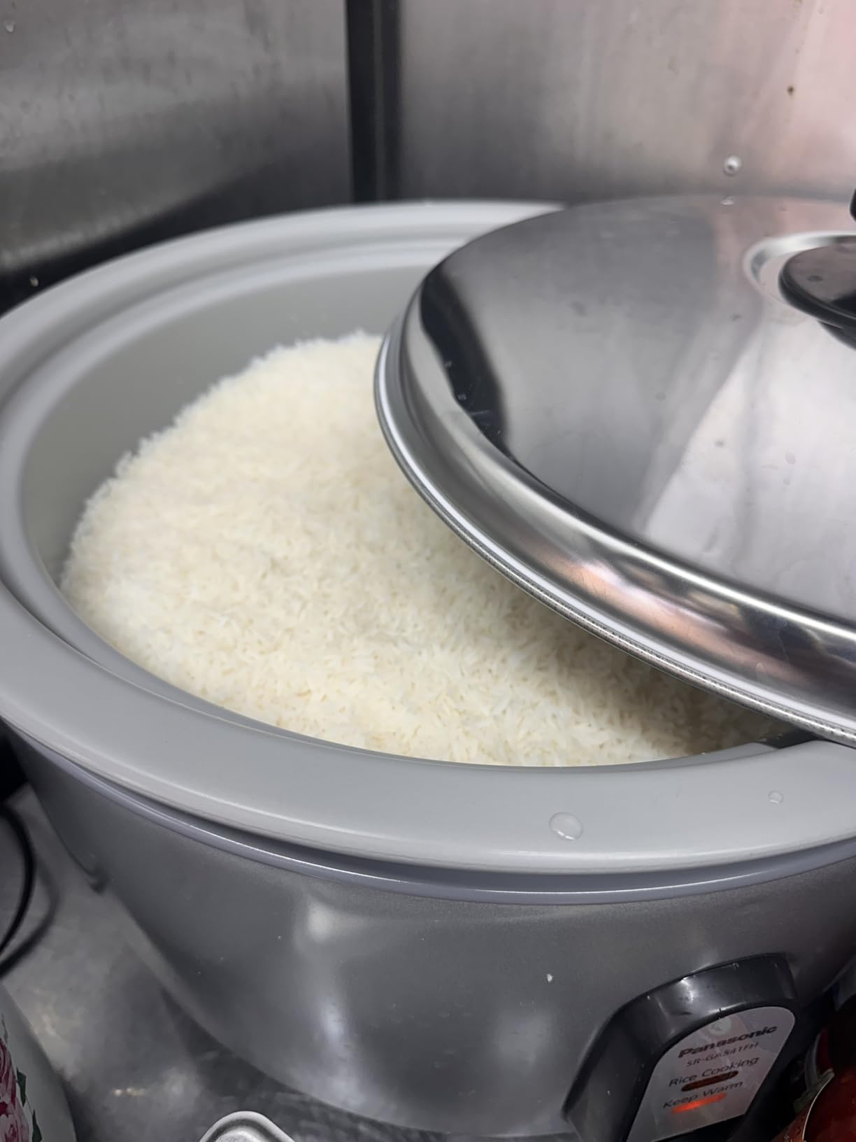 Panasonic Commercial Rice Cooker, Large Capacity 46-Cup (Cooked), 23-Cup (Uncooked) with One-Touch Operation and 8-Hour Keep Warm - SR-42HZP - Silver customer photo 2