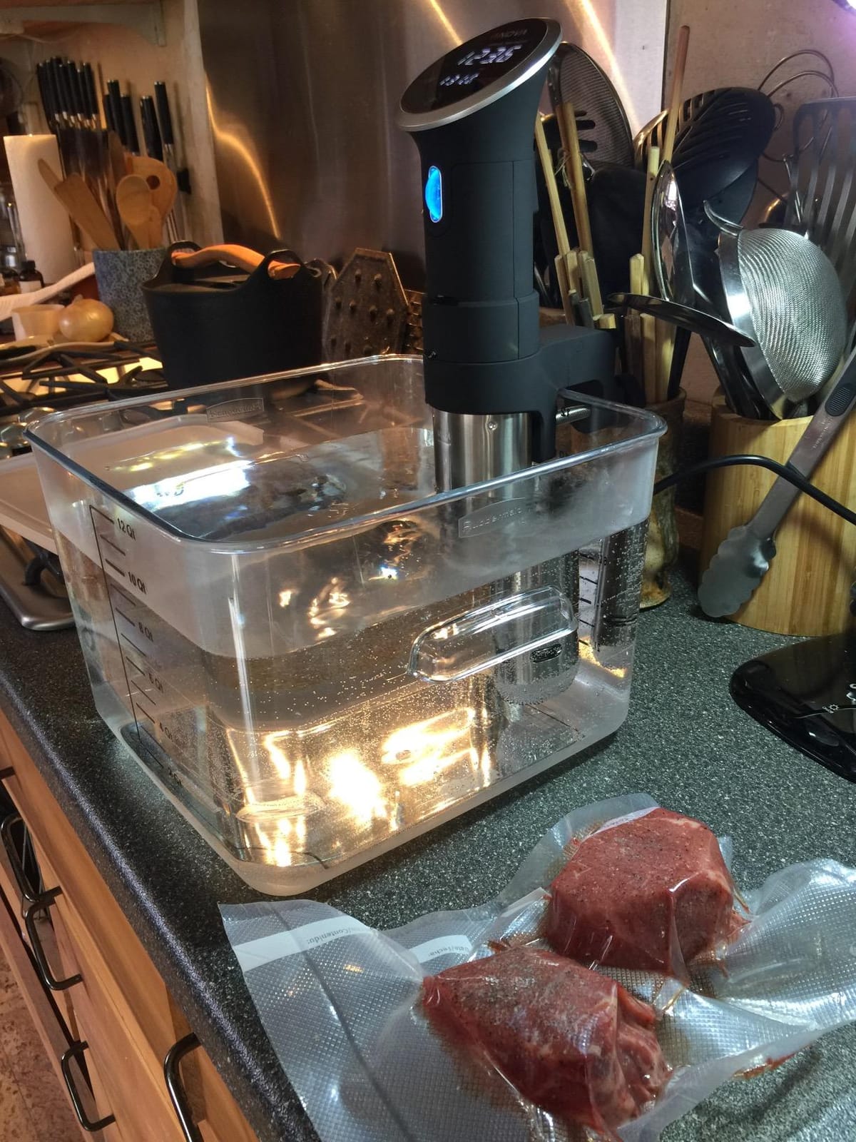 Rubbermaid Commercial Products Space Saving Square Food Storage Container 6 Quart Clear for Kitchen/Sous Vide/Meal Prep customer photo 1