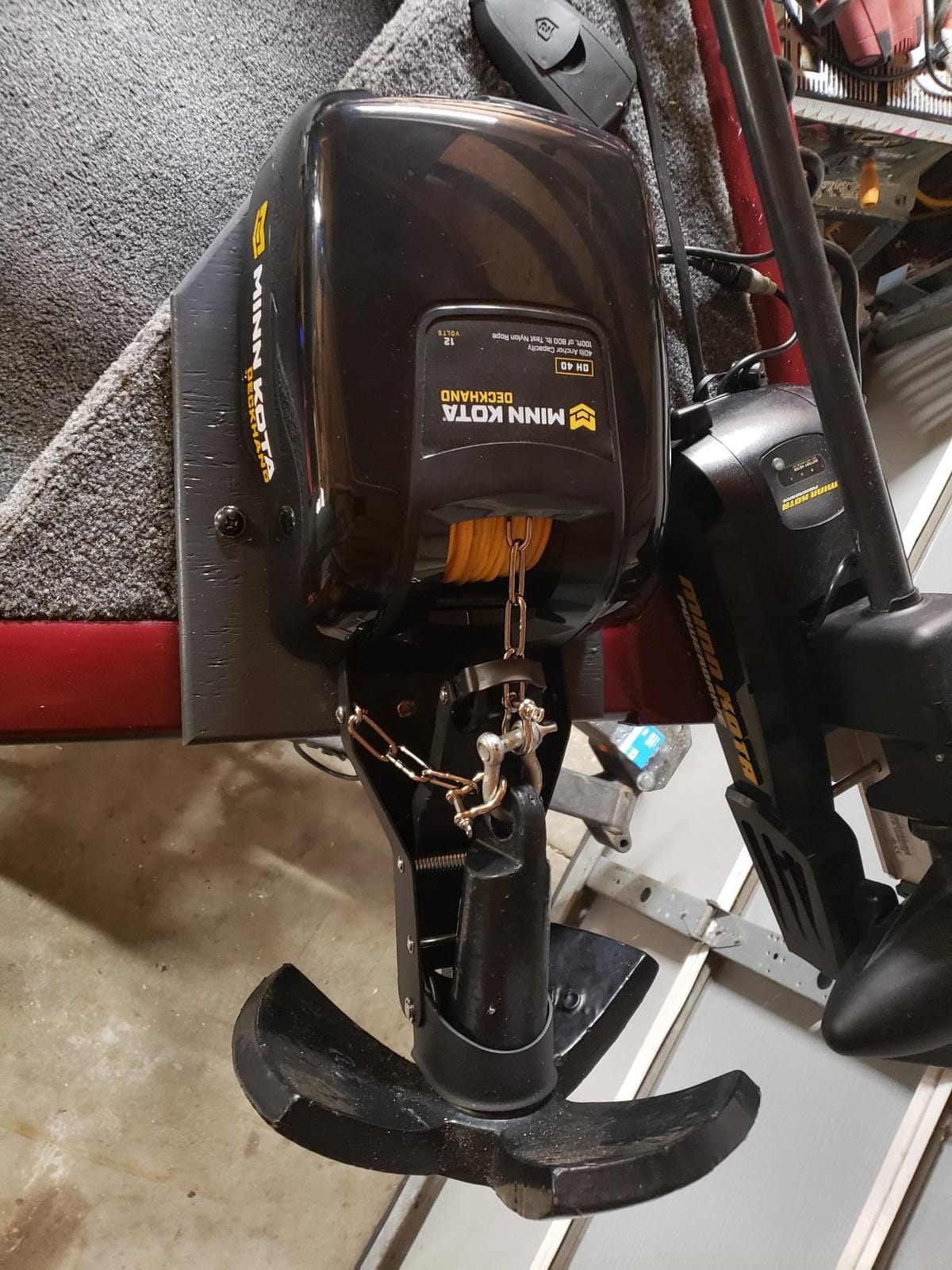 Minn Kota Deckhand Electric Anchor Winch - DH-40 customer photo 2