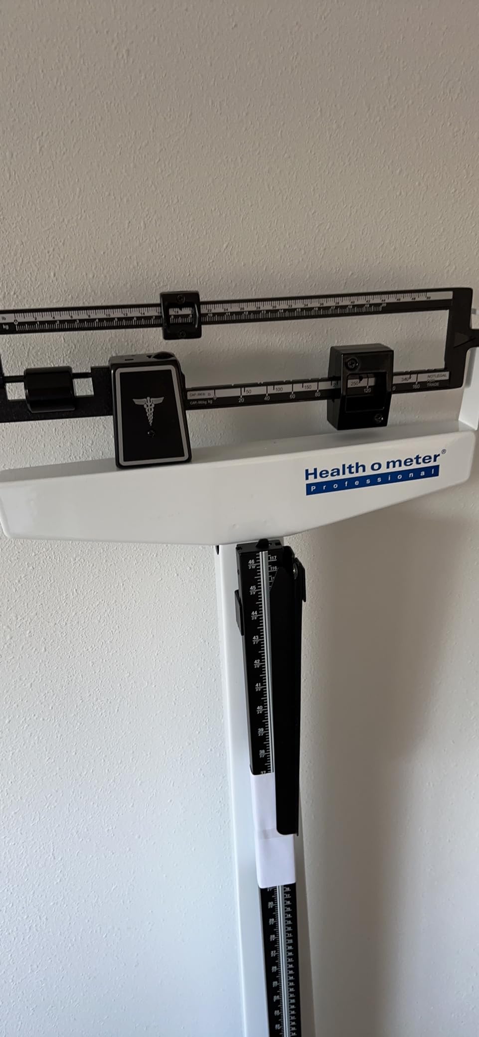 Health o meter Professional 400KL Mechanical Beam Medical Scale Physician Balance, Alloy Steel, White customer photo 2