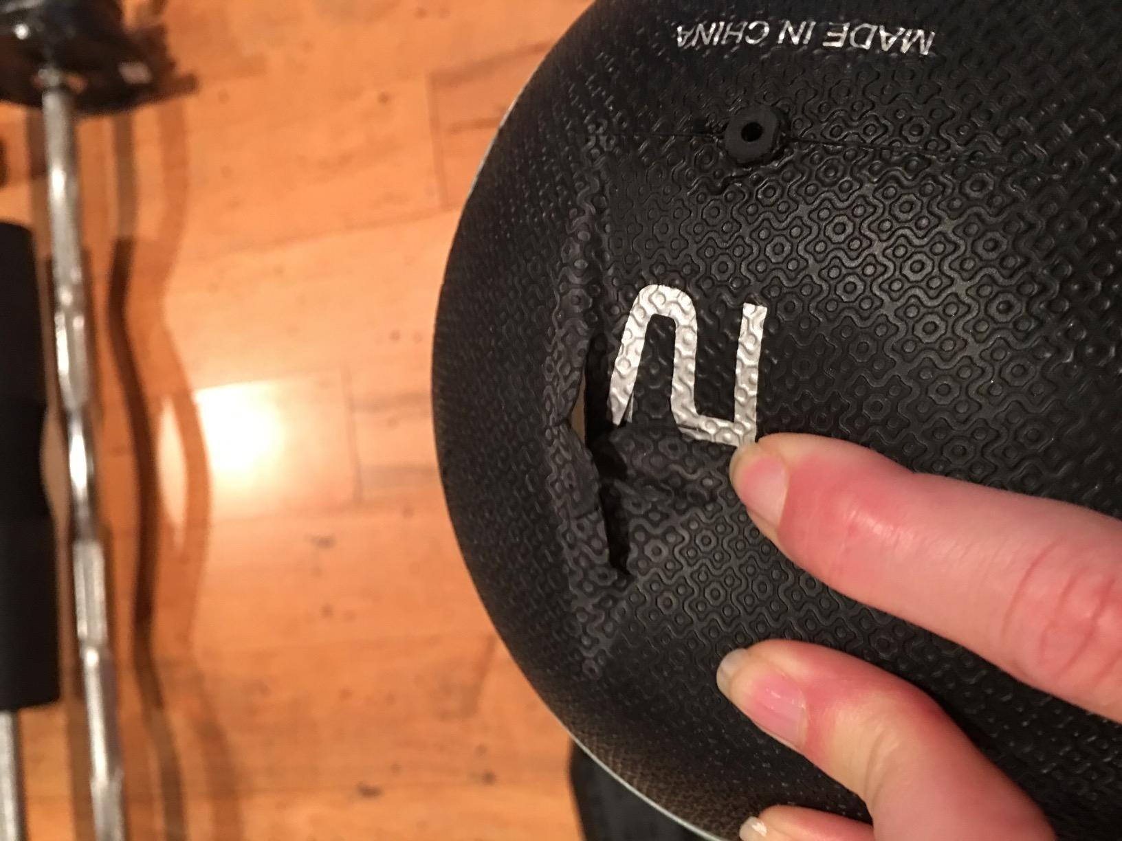 CAP Barbell Rubber Medicine Ball Set with Rack customer photo 2