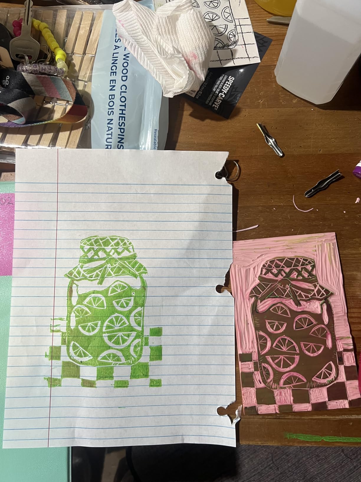 Speedball 3471 Super Value Block Printing Starter Kit - Includes Ink, Brayer, Lino Handle and Cutters, Speedy-Carve customer photo 1