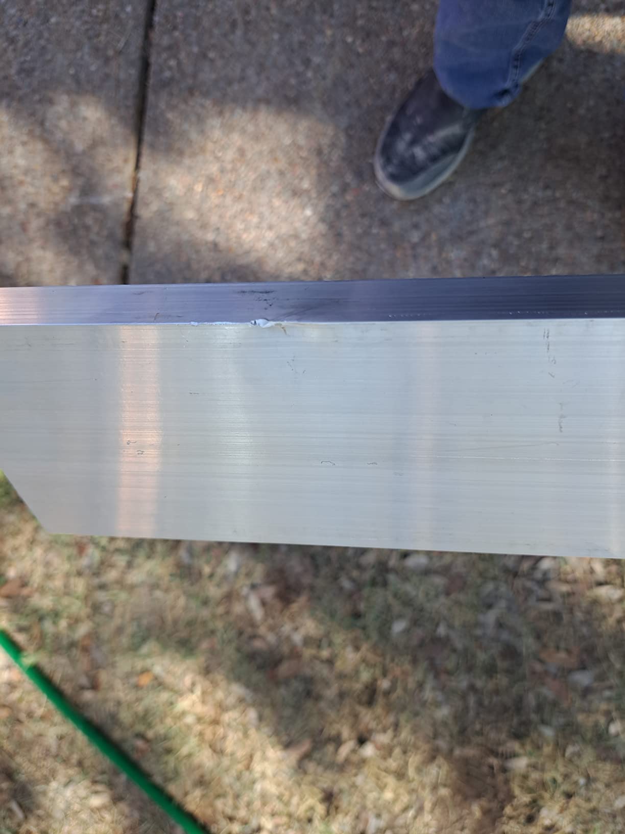 Bon Reinforced Aluminum H Screed 3/4 in. x 4 in. x 8 ft. with Center Rib and Replaceable End Caps customer photo 1