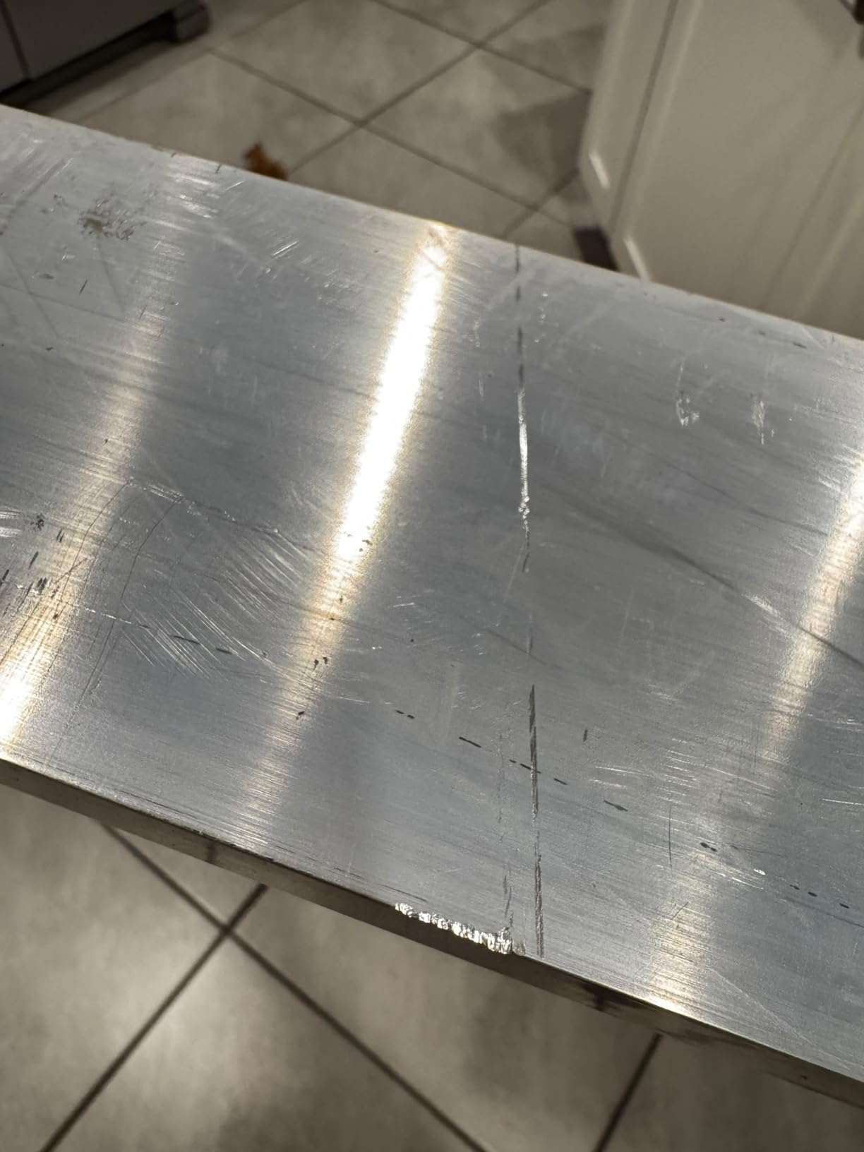 Bon Reinforced Aluminum H Screed 3/4 in. x 4 in. x 8 ft. with Center Rib and Replaceable End Caps customer photo 2
