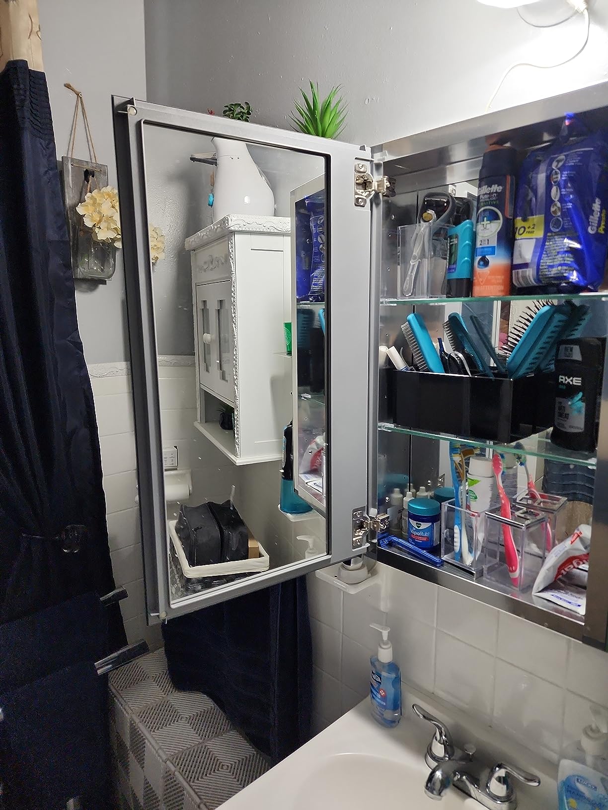 Kohler CB-CLC1526FS Frameless Bathroom Mirror Medicine Cabinet, Single Door, Rectangular Beveled Edge Frame, 15 in. W x 26 in. H customer photo 2