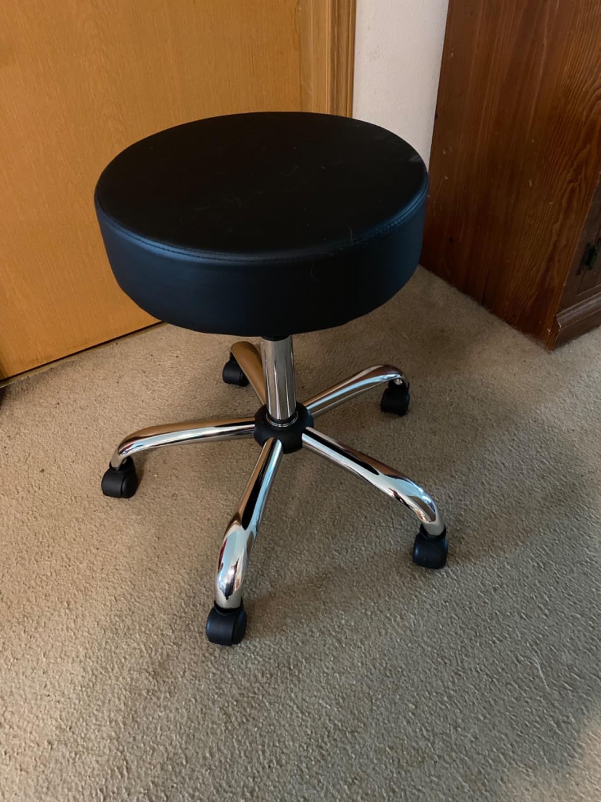 Boss Office Products Be Well Medical Spa Stool in Beige, 250 (B240-BG) customer photo 1