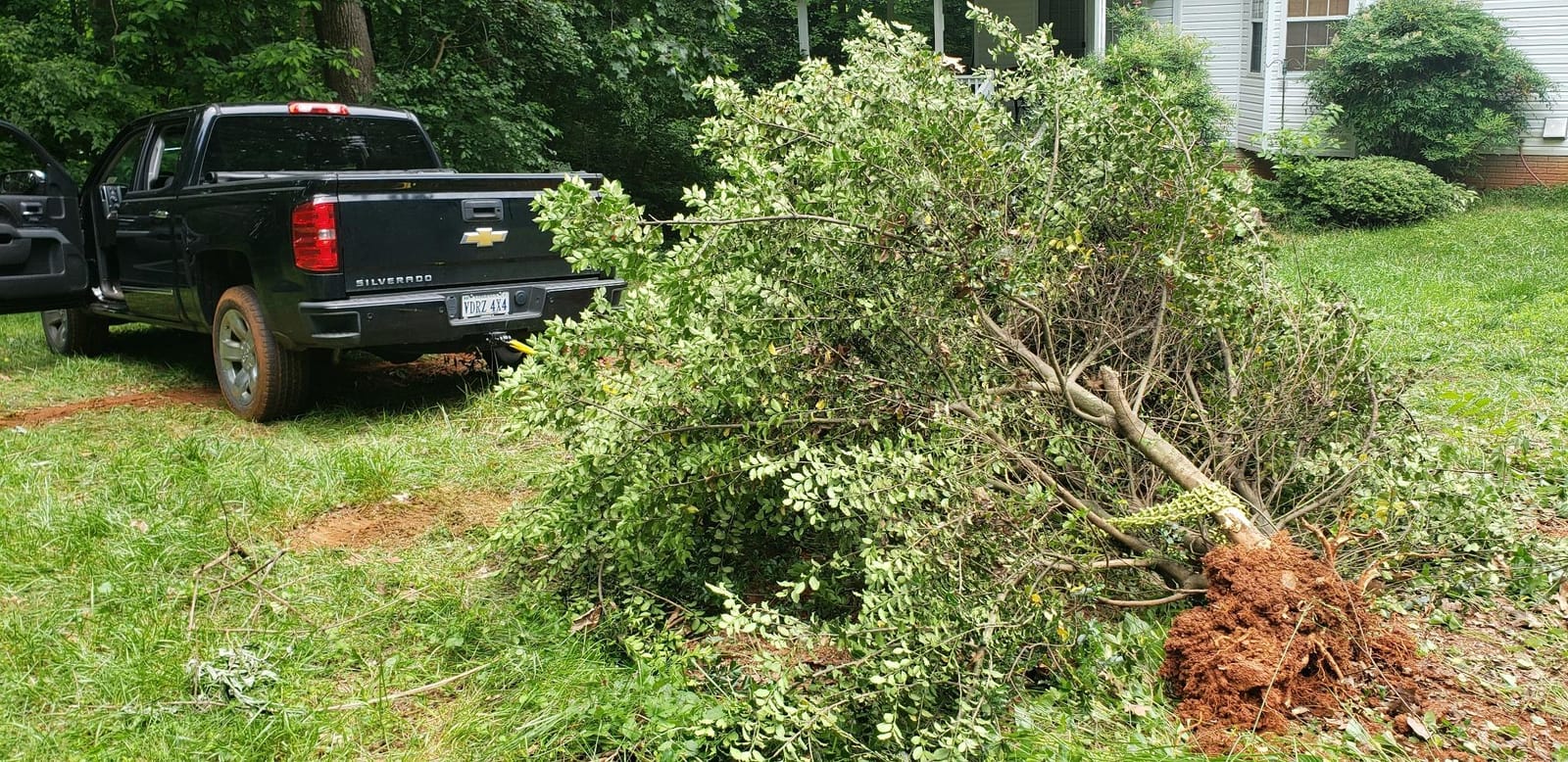 Brush Grubber Heavy Duty Shrub Clump Tree Log Metal Chain Grubber Tool, Use with ATVs and UTVs, Green customer photo 1