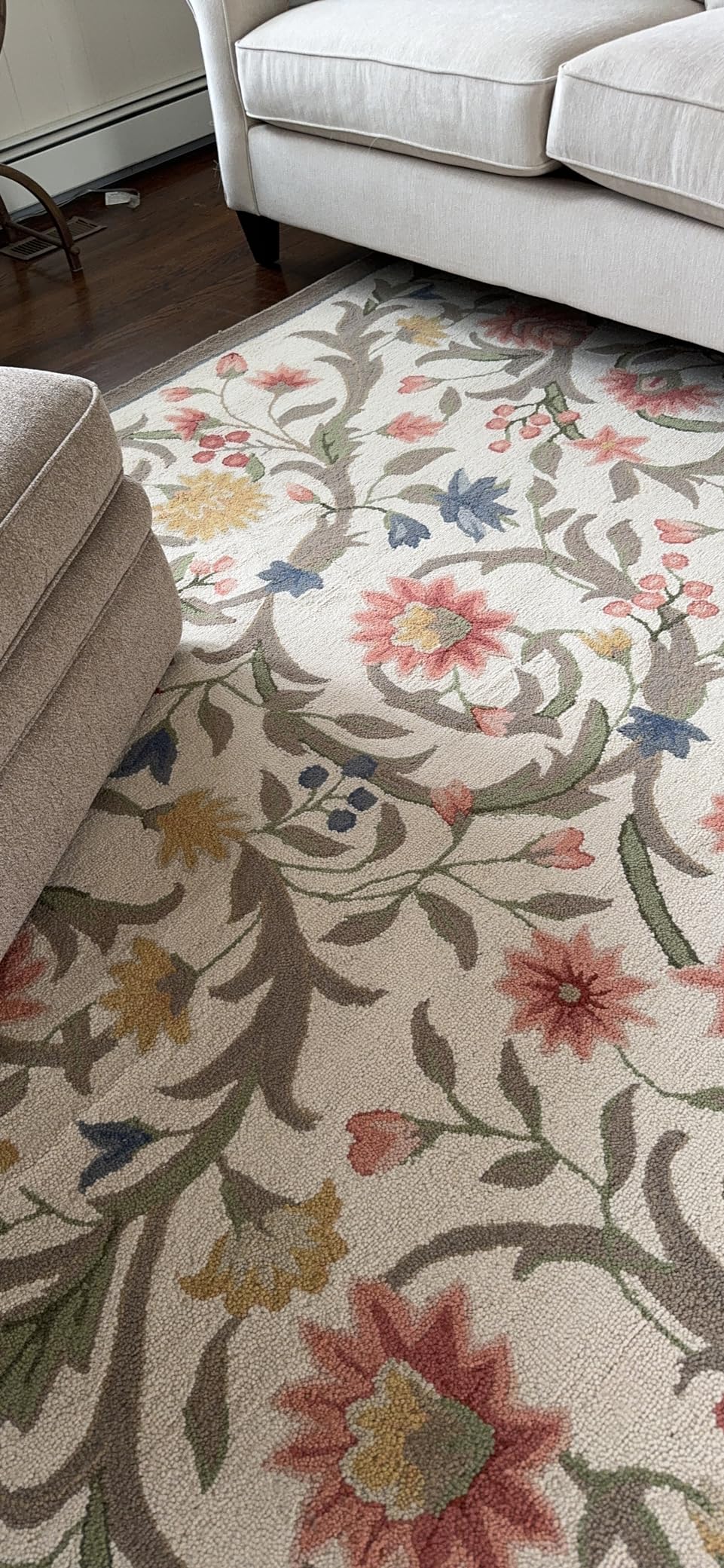 SAFAVIEH Area Rug 8x10 - Chelsea Collection - Large - Ivory, Hand-Hooked Wool, French Country Design, Ideal for Living Room, Bedroom, Office, Dining Space (HK248A) customer photo 1