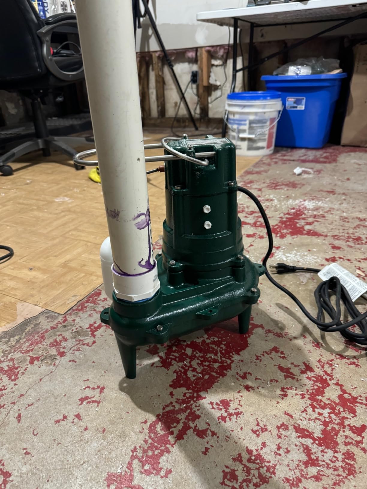 Zoeller Waste-Mate 267-0001 Sewage Pump, 1/2 HP Automatic | Heavy-Duty Submersible Sewage, Effluent or Dewatering Pump customer photo 2