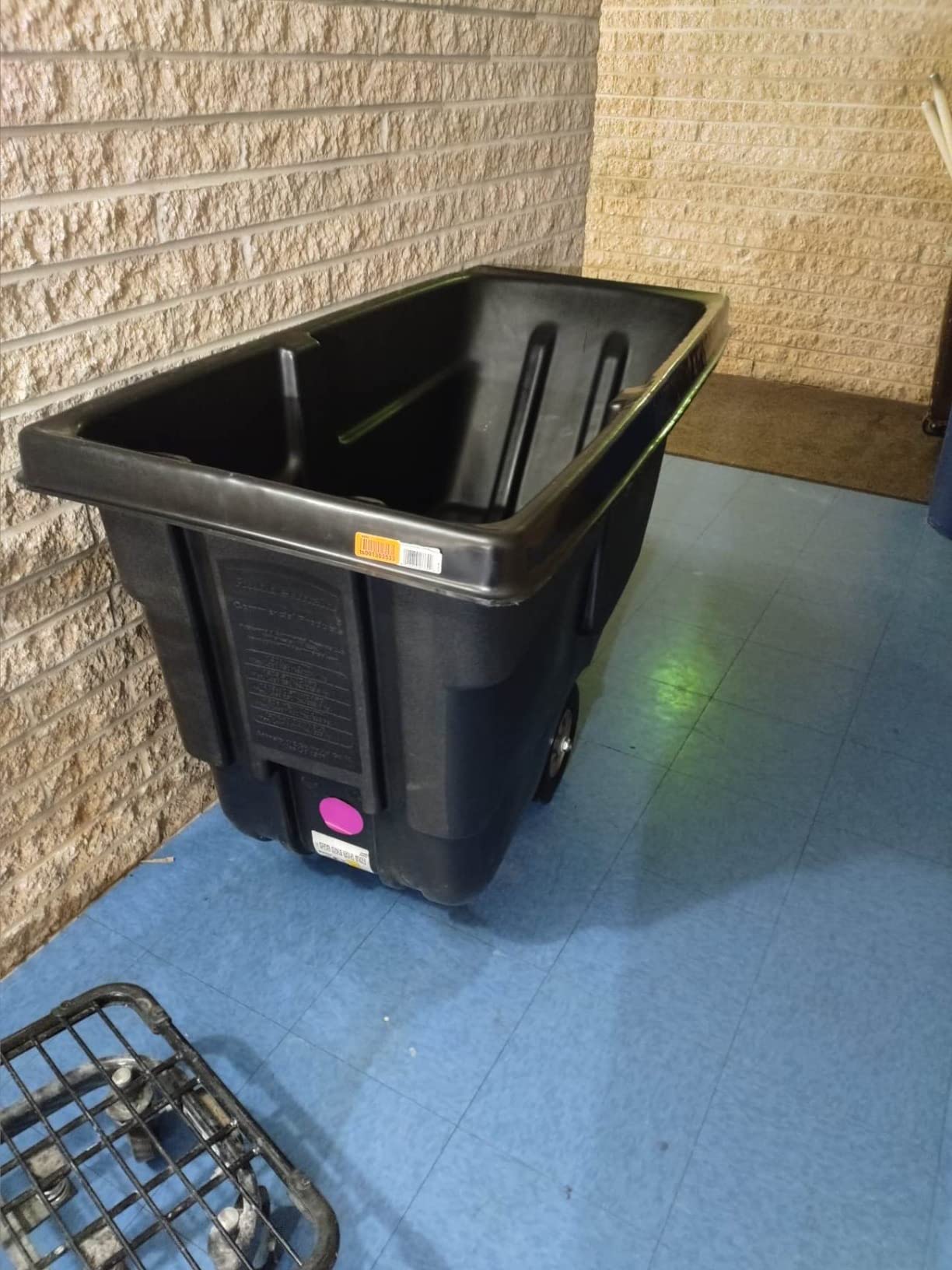 Rubbermaid Commercial Products Tilt Dump Truck/Trash Cart/Garbage Collection/Recycling, 1/2 Cubic Yard, Waste Collection, 1250 lbs capacity, Black, for Office/Warehouse/Facility Management customer photo 2