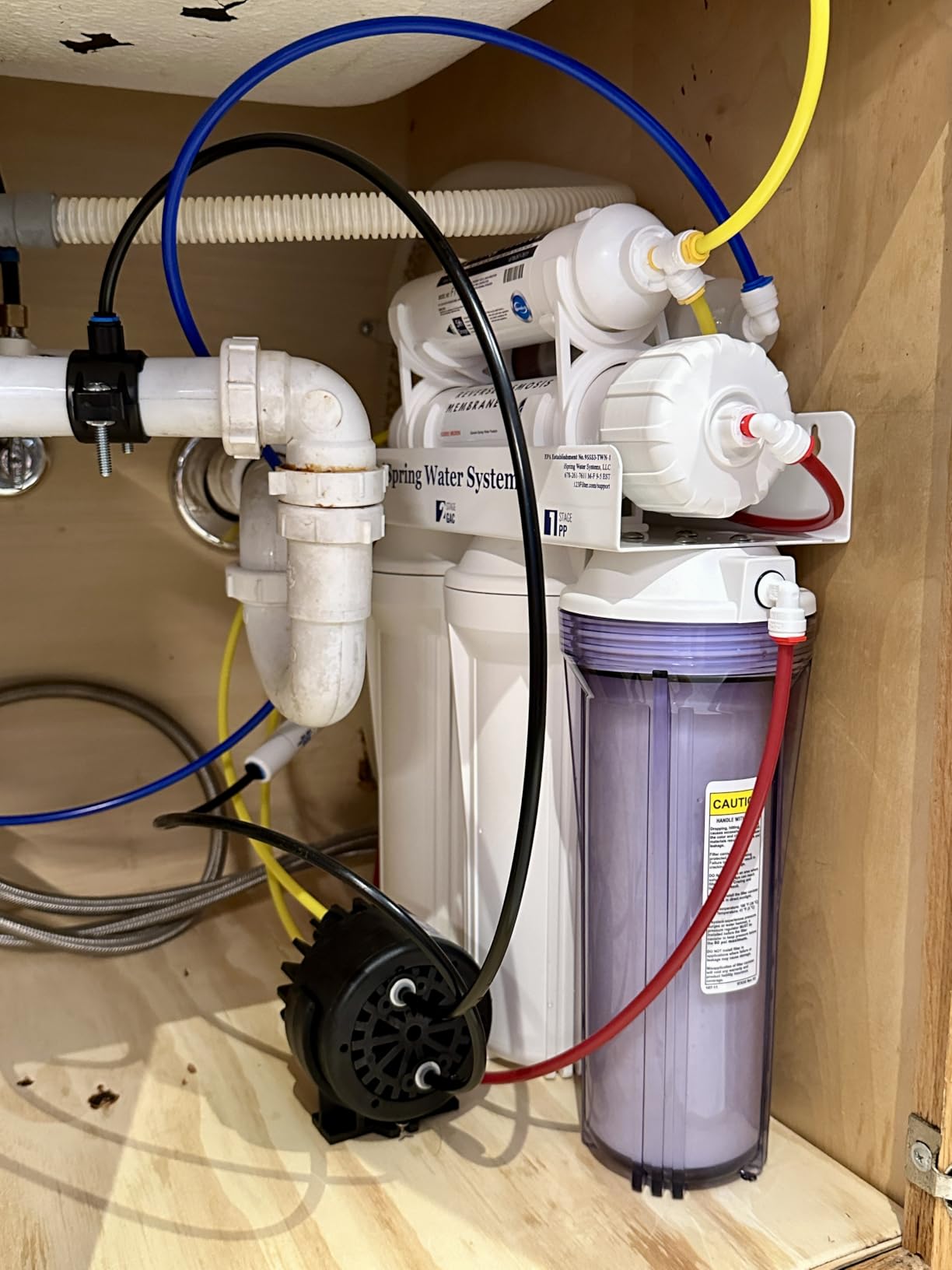 iSpring RCC7AK-BN NSF Certified, 75 GPD, Alkaline 6-Stage Reverse Osmosis System, pH+ Remineralization RO Water Filter System Under Sink customer photo 2