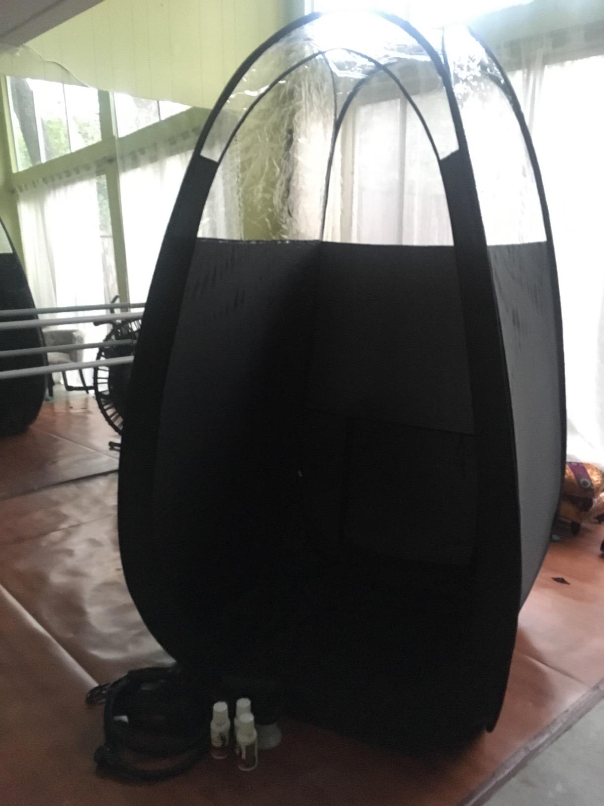 Spray Tan Machine, HVLP Airbrush Tanning, Sunless Spray Tan Machine for Home, Maximist Elite Lite (Black Tent - Elite Lite) customer photo 1