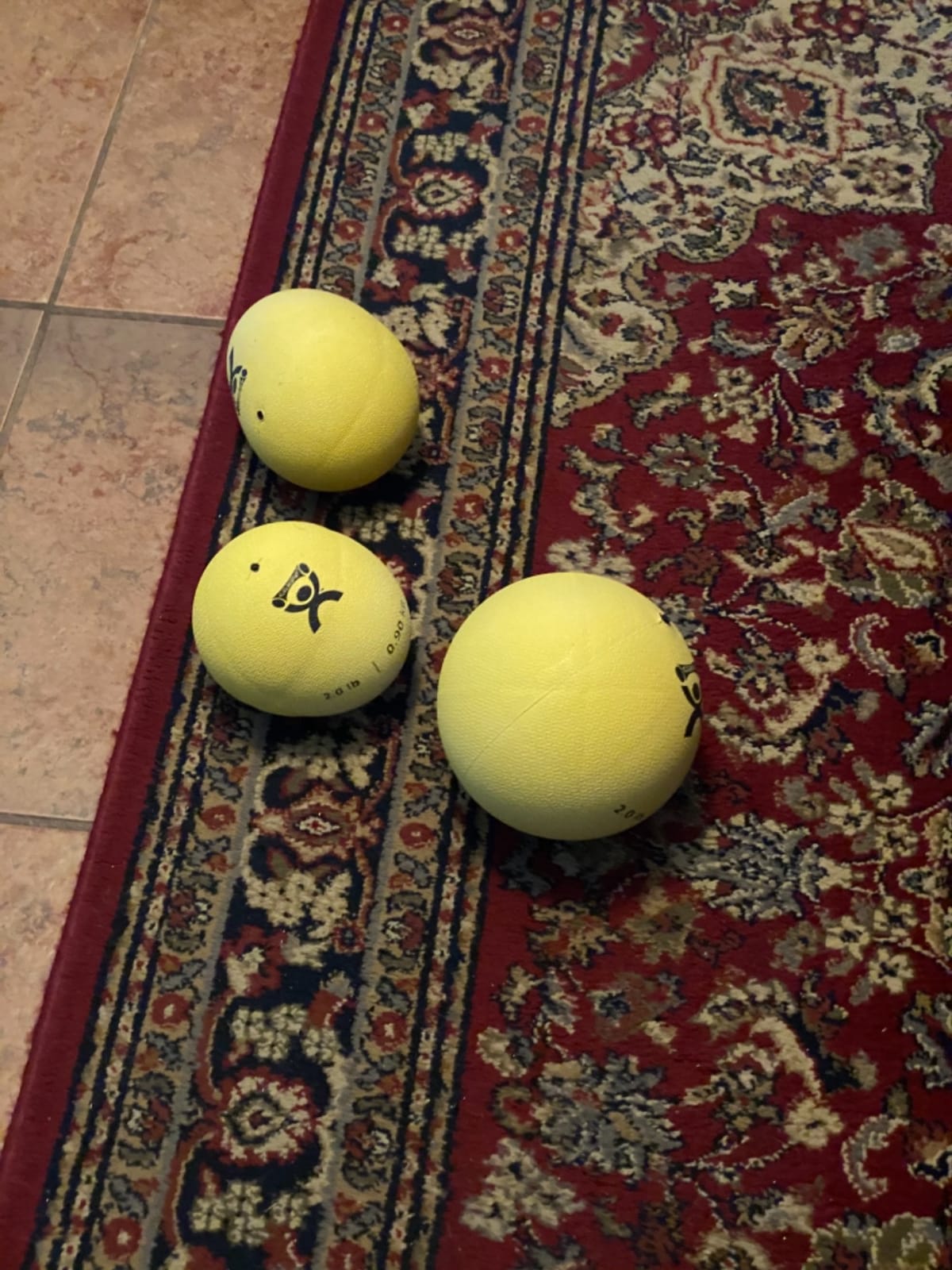 CanDo Soft Medicine Ball 5-Piece Set, 2lb, 4lb, 7lb, 11lb, and 15lb, for Physical Therapy and Fitness Exercises, Easy Grip Rubber Weighted Exercise Ball for Workouts customer photo 2