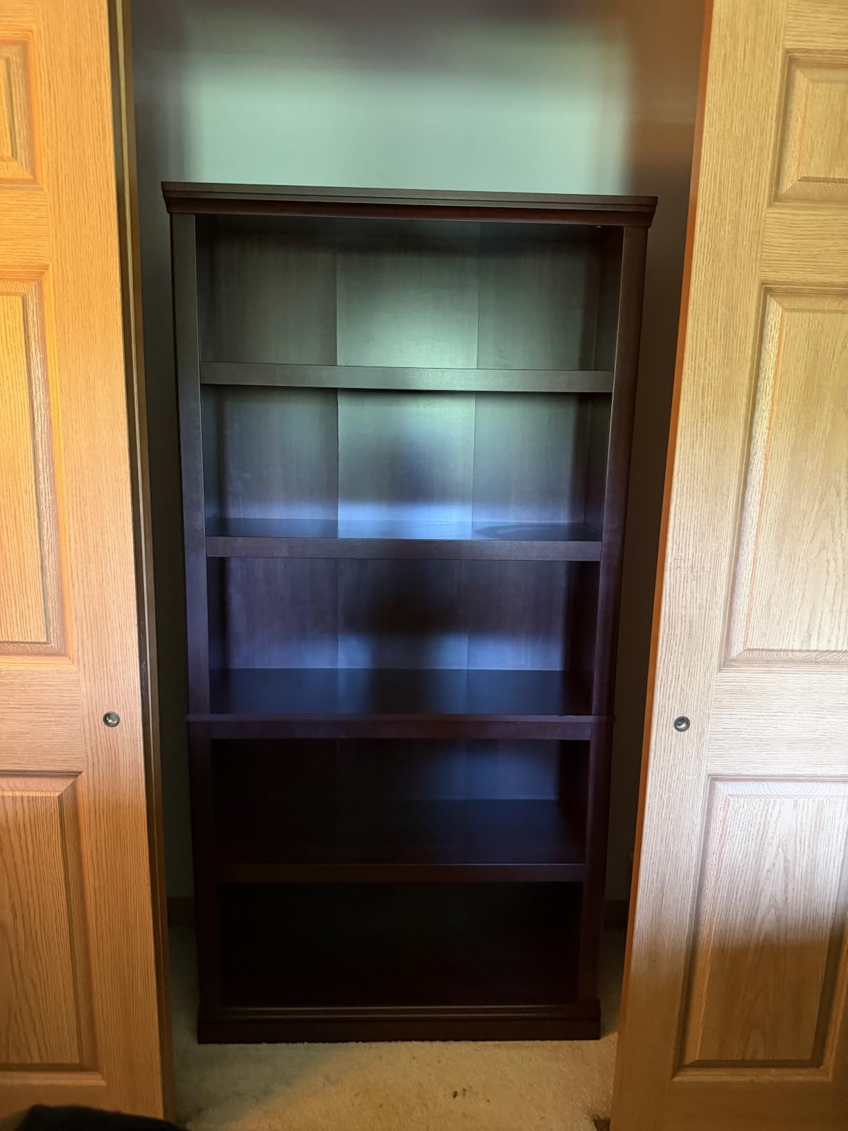 Sauder Miscellaneous Storage 5-Shelf Bookcase/ Book shelf, Select Cherry finish customer photo 1