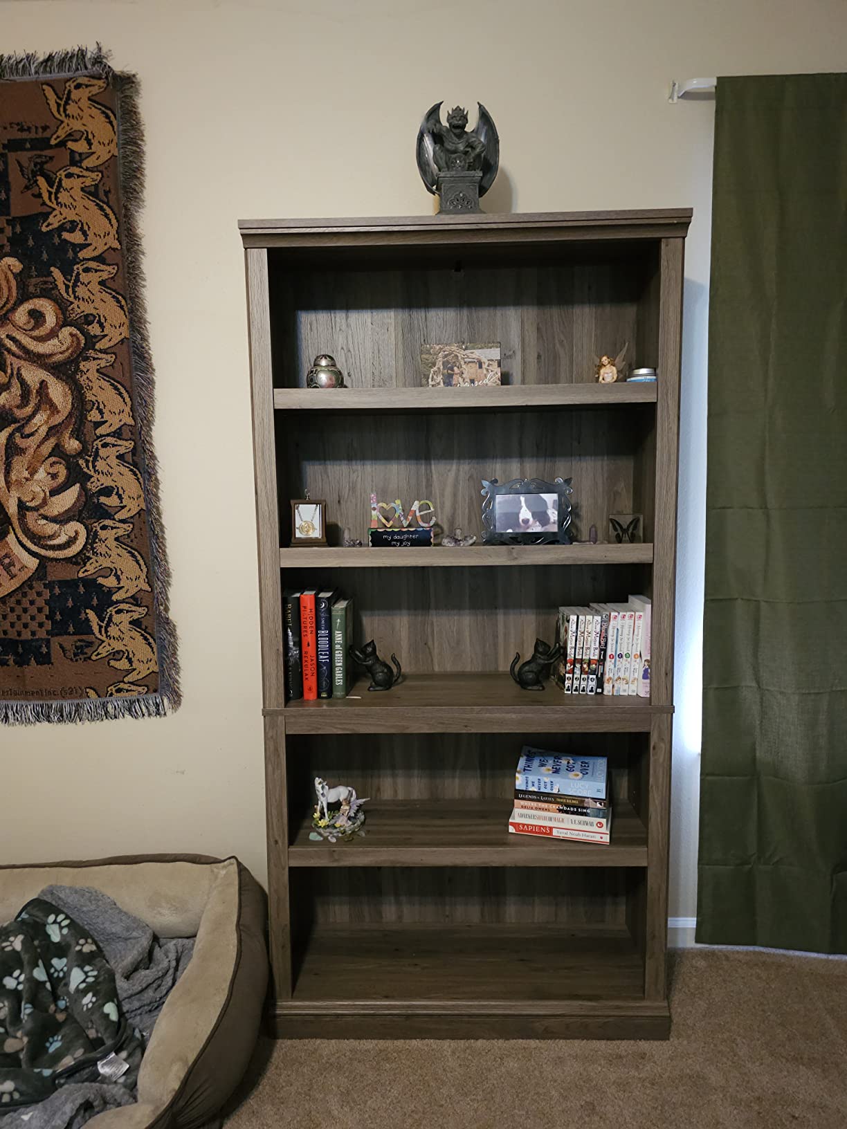 Sauder Miscellaneous Storage 5-Shelf Bookcase/ Book shelf, Select Cherry finish customer photo 2