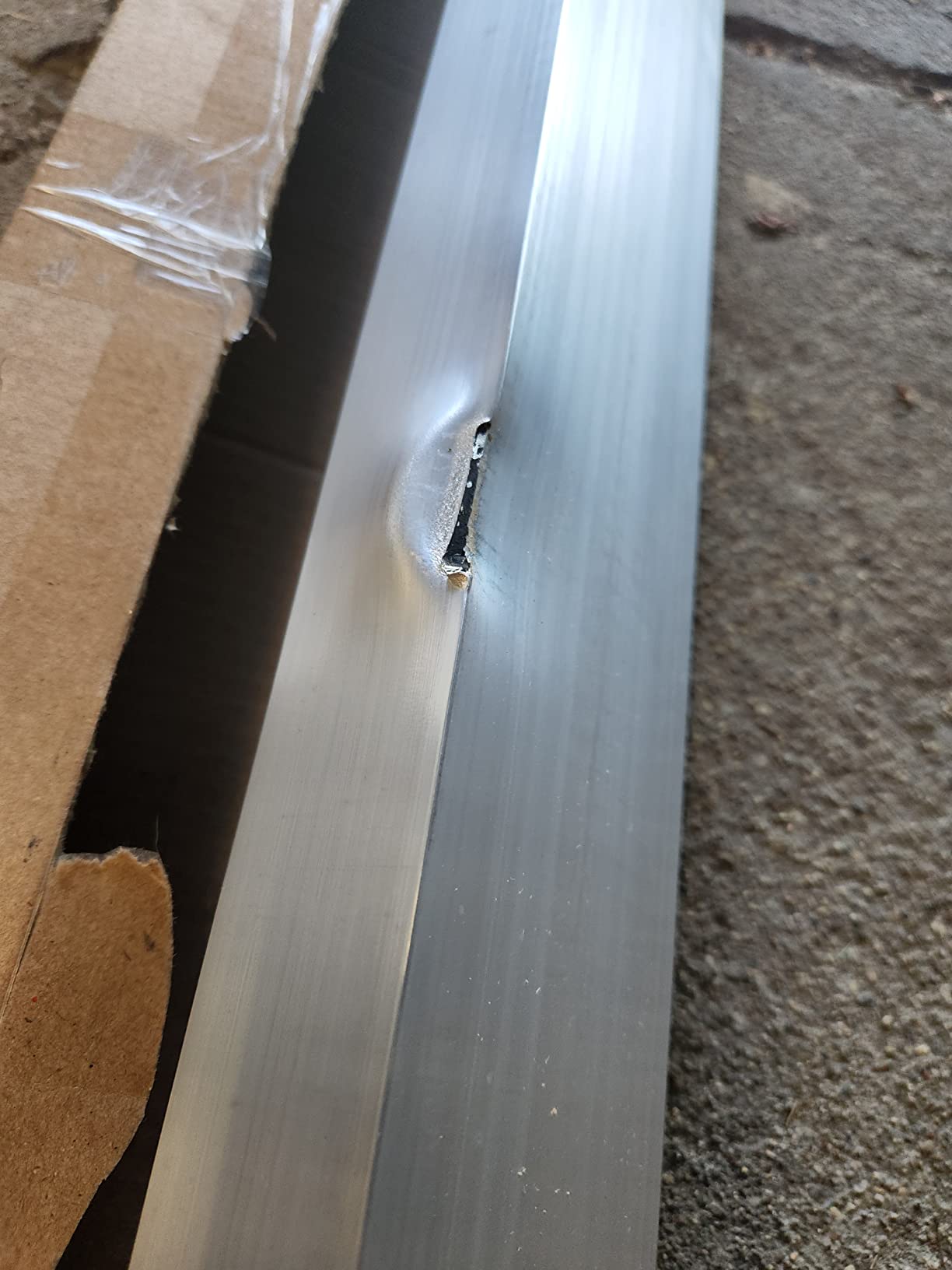Bon Reinforced Aluminum H Screed 1 1/2 in. x 3 1/2 in. x 14 ft. with Welded End Cap customer photo 1