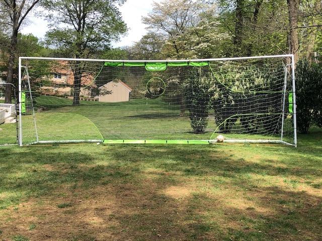 Official Size 24 X 8 X 5 Ft. Steel Soccer Goal. Heavy Duty Frame w/Net. Tournament, Regulation Size Goals. Professional Portable Practice Training Aid. 24 X 8, 24x8 Foot. (2Nets) customer photo 1
