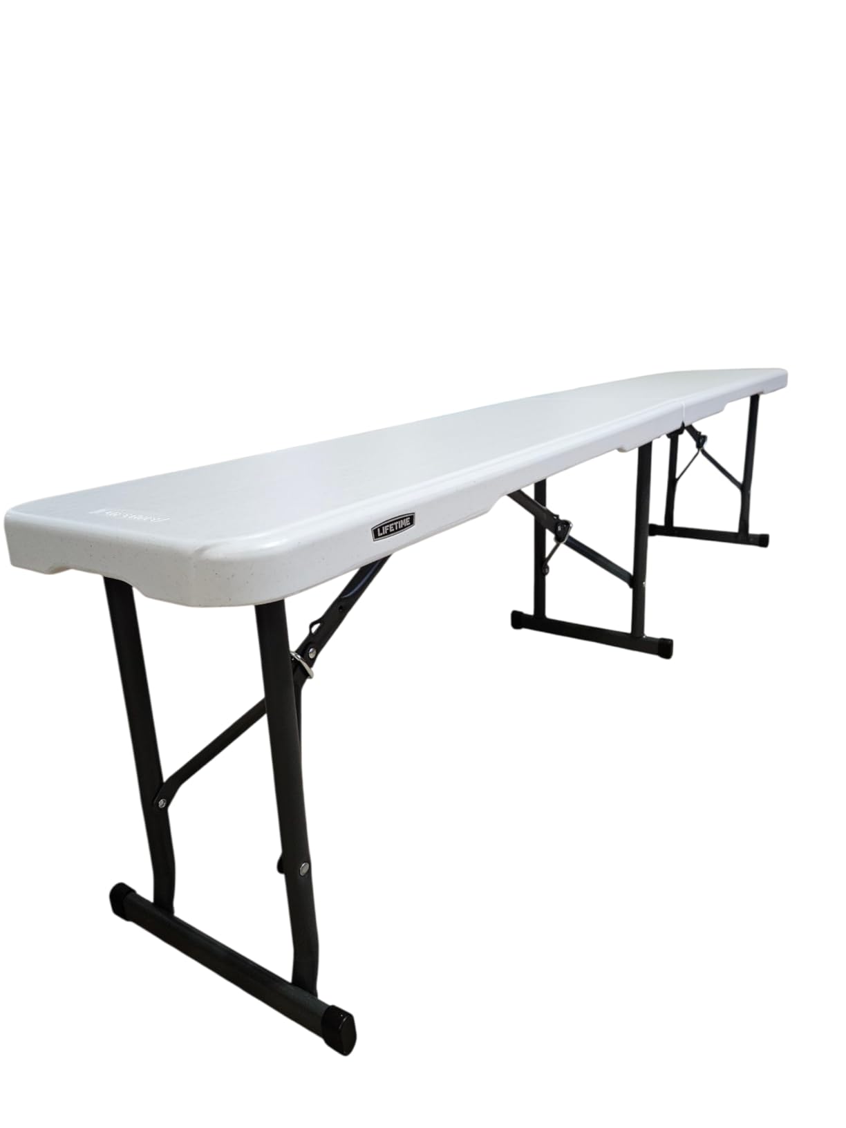 LIFETIME Portable Folding Bench, 6-Foot Fold-in-Half, UV-Resistant Seat, Powder-Coated Steel Frame, Lightweight, Stain-Resistant, Non-Marring Foot Caps, Indoor/Outdoor Portable Seating customer photo 2