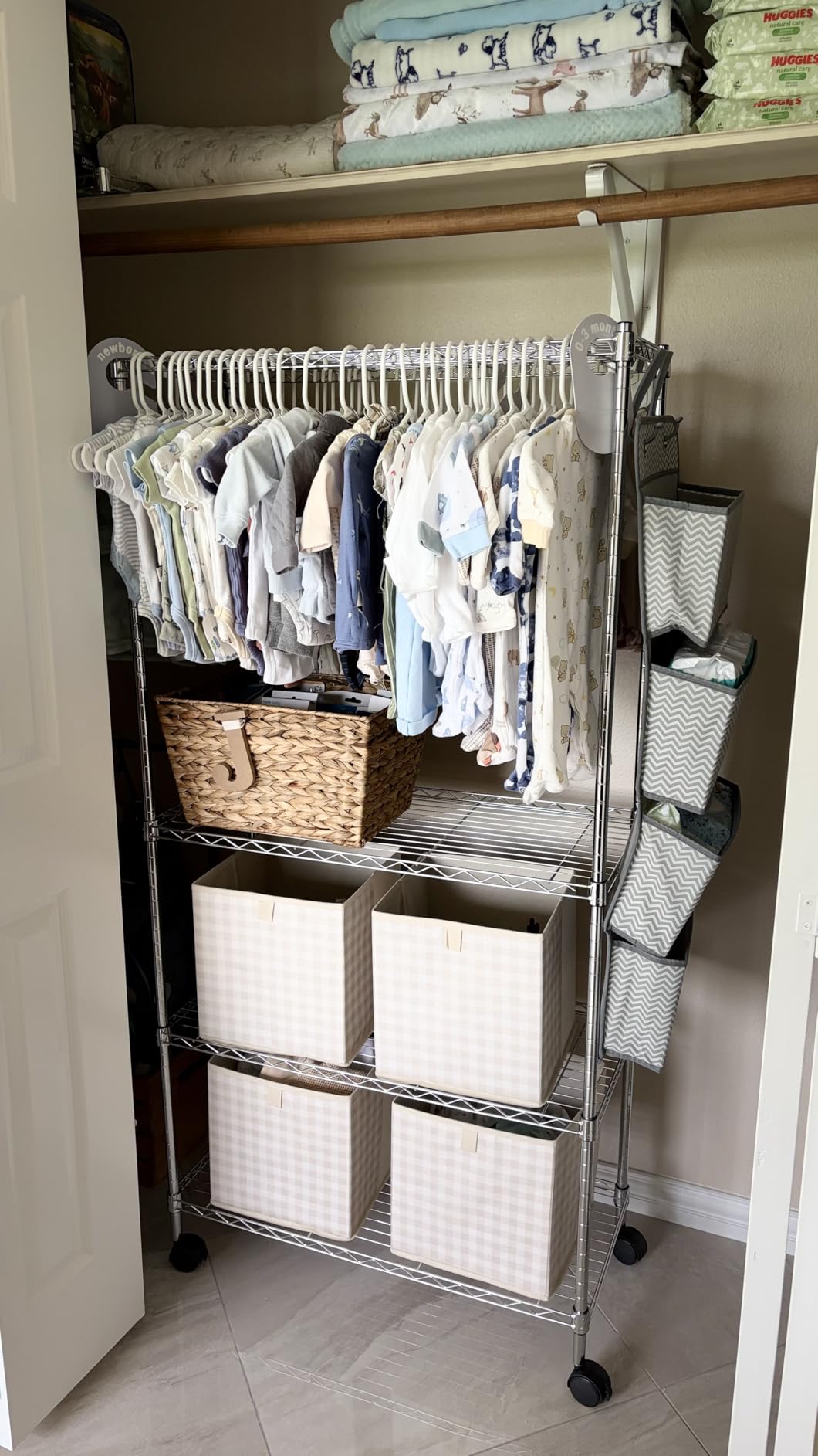 BestOffice | 6-Tier Wire Shelf with Wheels | 18