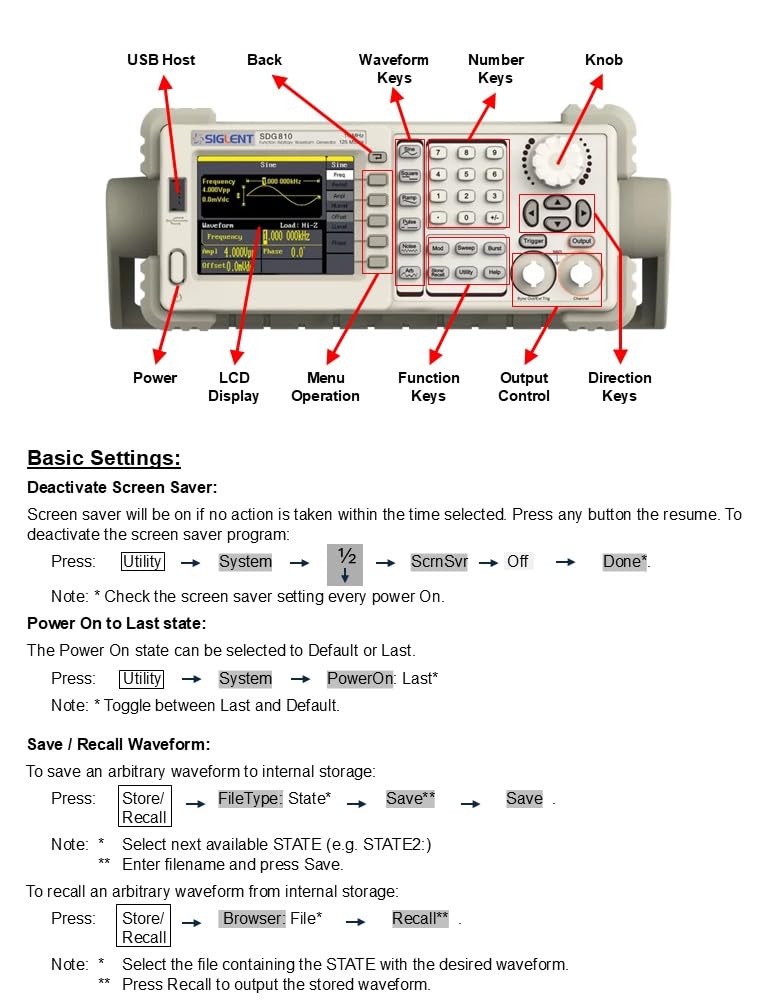 Siglent Technologies SDG810 Siglent Single Channel 10 MHz Bandwidth Signal Generator, Function Generator, Arbitrary Waveform Generator, 125 MSa/s Sampling Rate, Light Gray customer photo 1