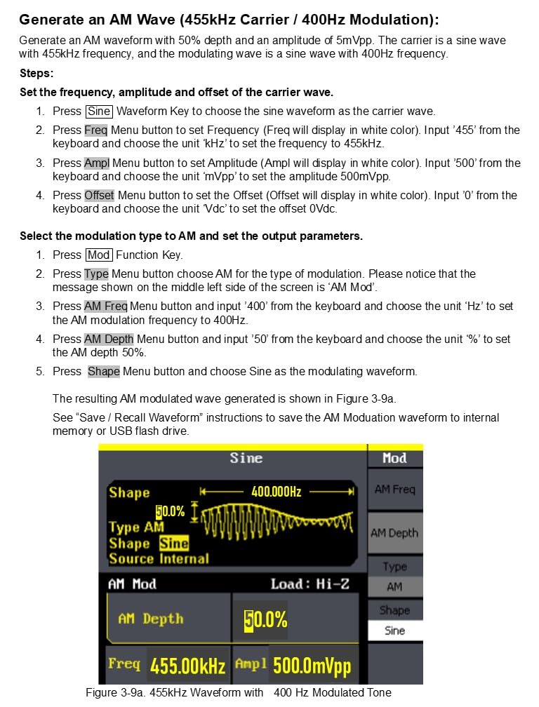Siglent Technologies SDG810 Siglent Single Channel 10 MHz Bandwidth Signal Generator, Function Generator, Arbitrary Waveform Generator, 125 MSa/s Sampling Rate, Light Gray customer photo 2