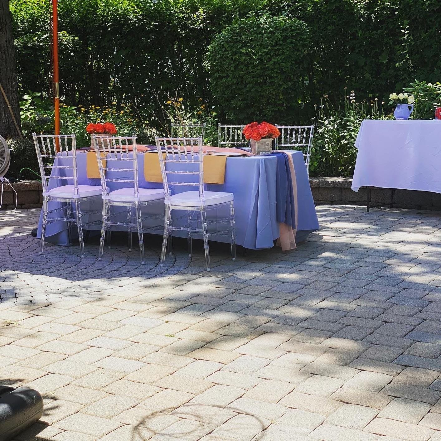 Flash Furniture Flash Elegance Crystal Ice Stacking Chiavari Chair | Weddings And Parties, Durable Resin, Easy To Clean customer photo 1