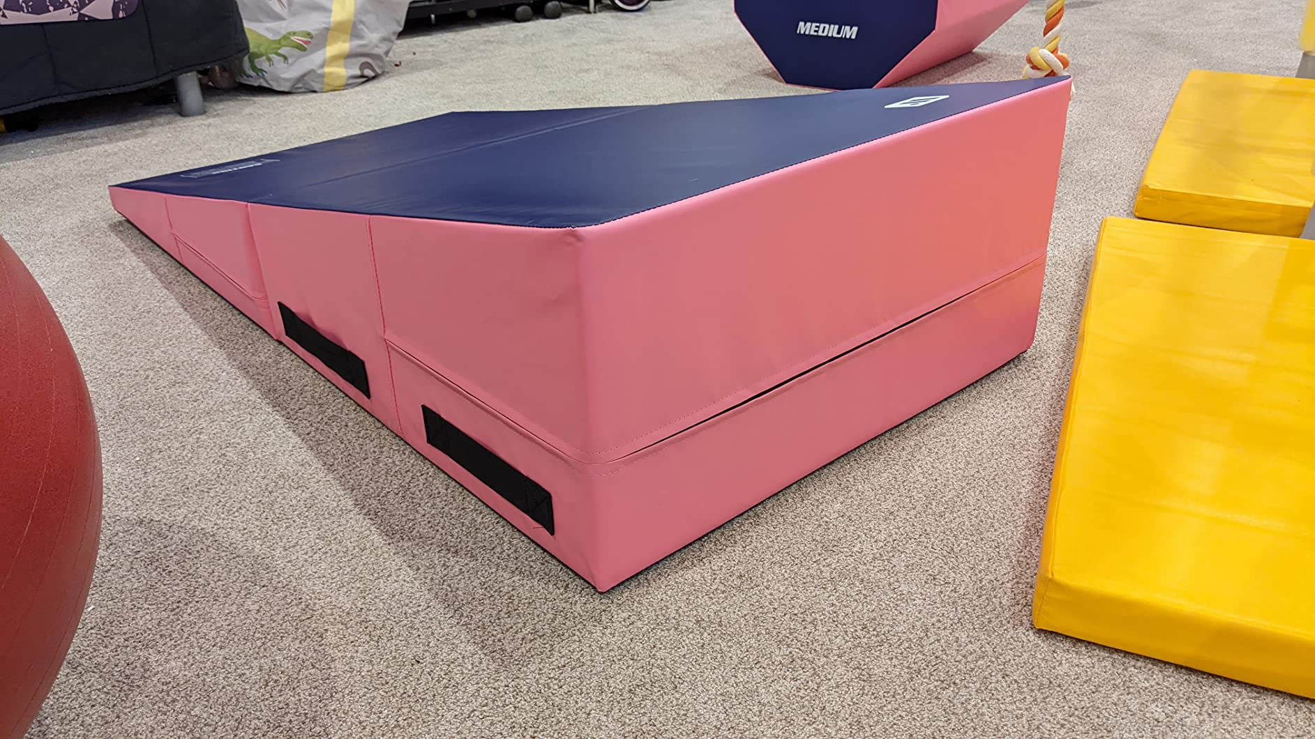 We Sell Mats Gymnastics Incline Mat, Cheese Wedge Skill Shape, Supportive Cushioned Tumbling Mat for Gymnastics, Cheerleading customer photo 2