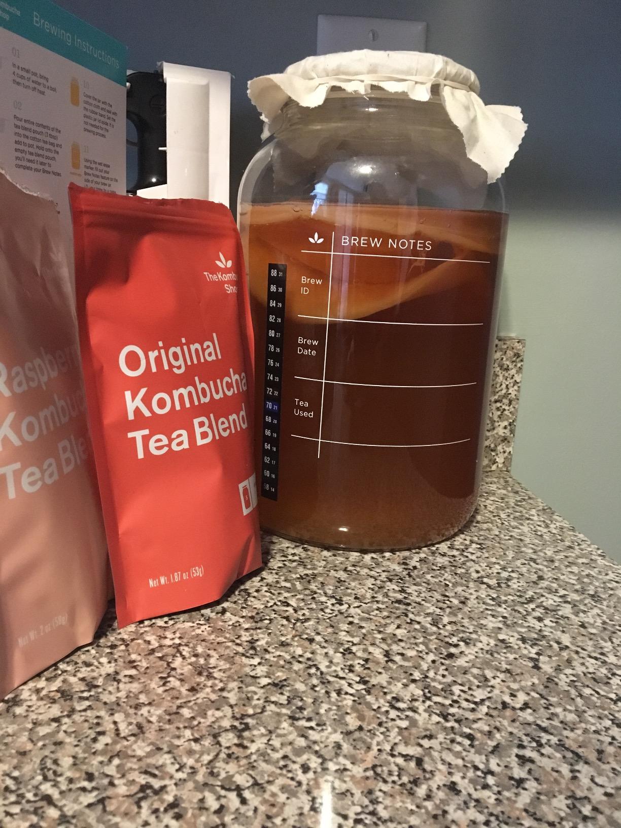 Deluxe Organic Kombucha Starter Kit - Six Swing Top Bottles, Stainless Steel Funnel, Custom Bottle Brush & Our Original Brewing Kit - The Kombucha Shop customer photo 1