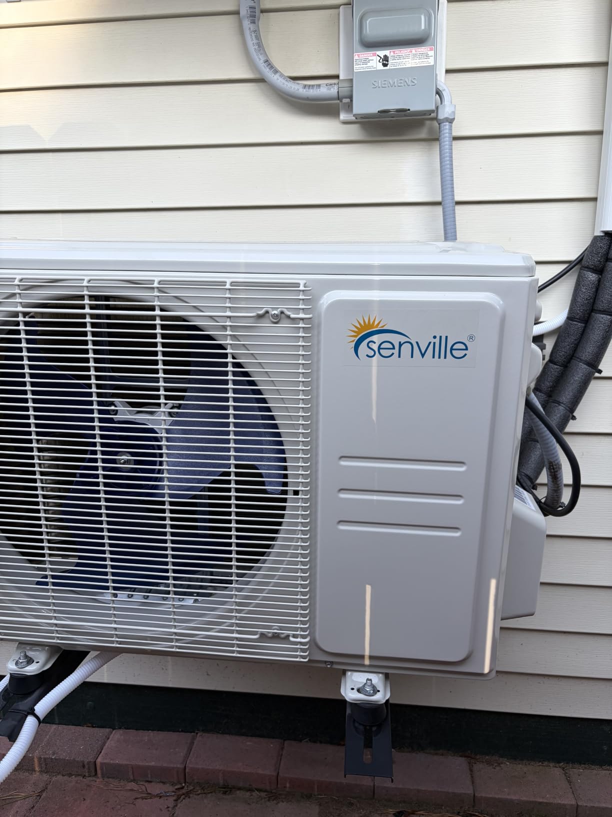 Senville LETO Mini Split Air Conditioner, Heat Pump, White, 12000 BTU | Ductless, Wall Mounted, Works with Alexa, Quiet Operation, 1 Ton, 110/120V, Energy Efficient Inverter customer photo 2