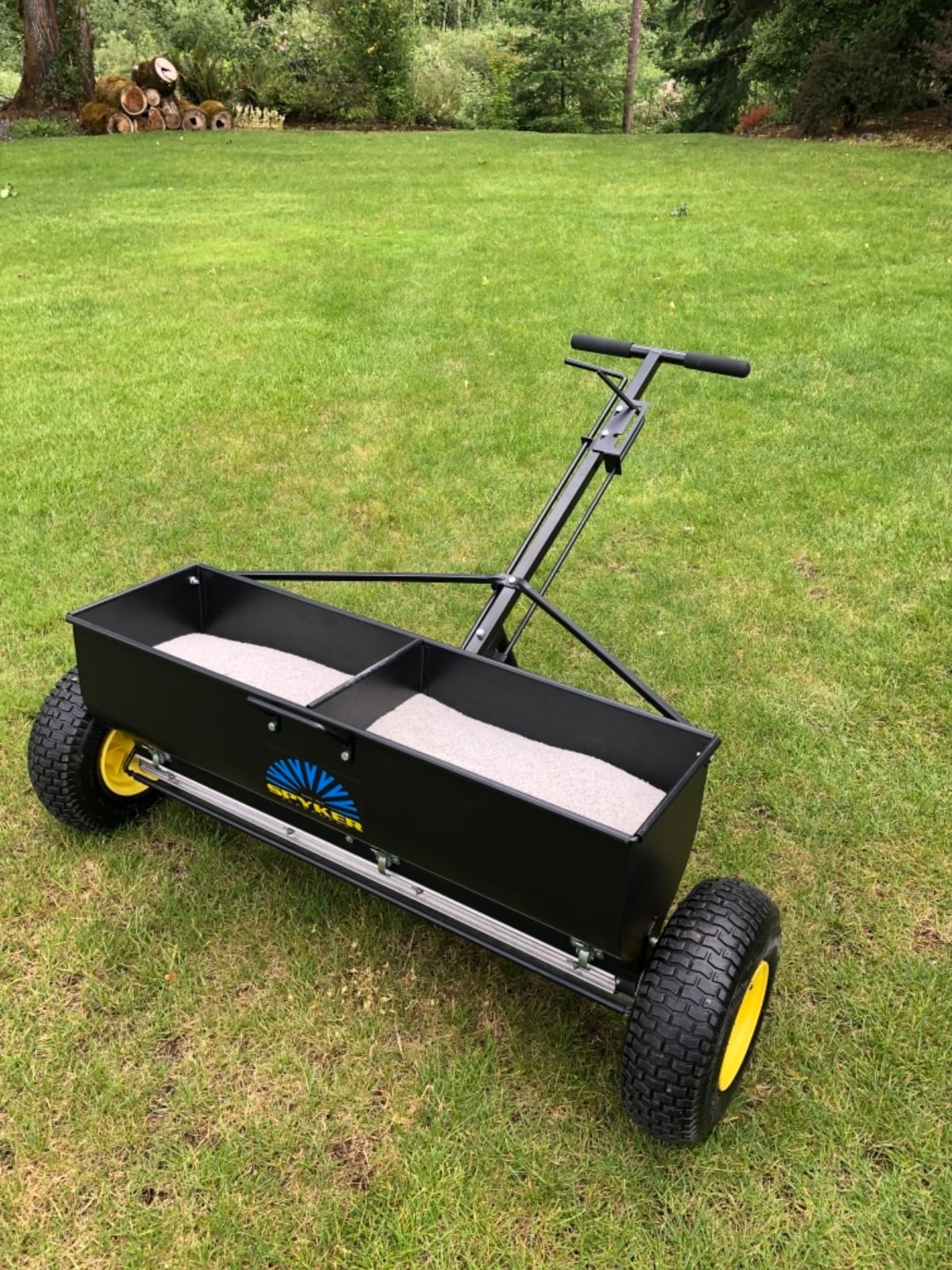 Spyker P70-12010 Commercial Drop Spreader, Black customer photo 1