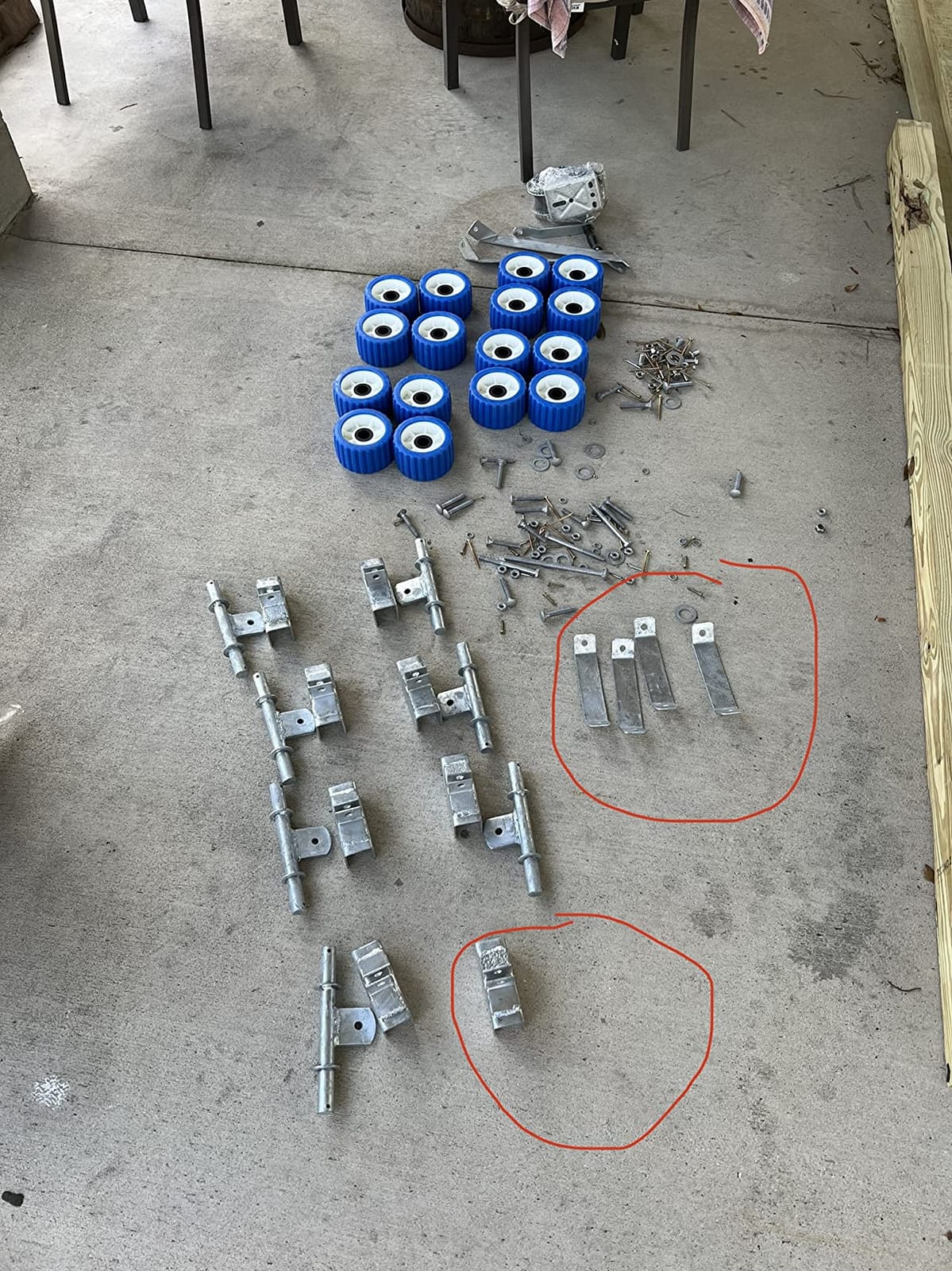 Dock Ramp Wheel Kit, Adjustable Length | Fits personal watercraft 1200 to 2000 pounds and up to 16 feet; galvanized hardware customer photo 1