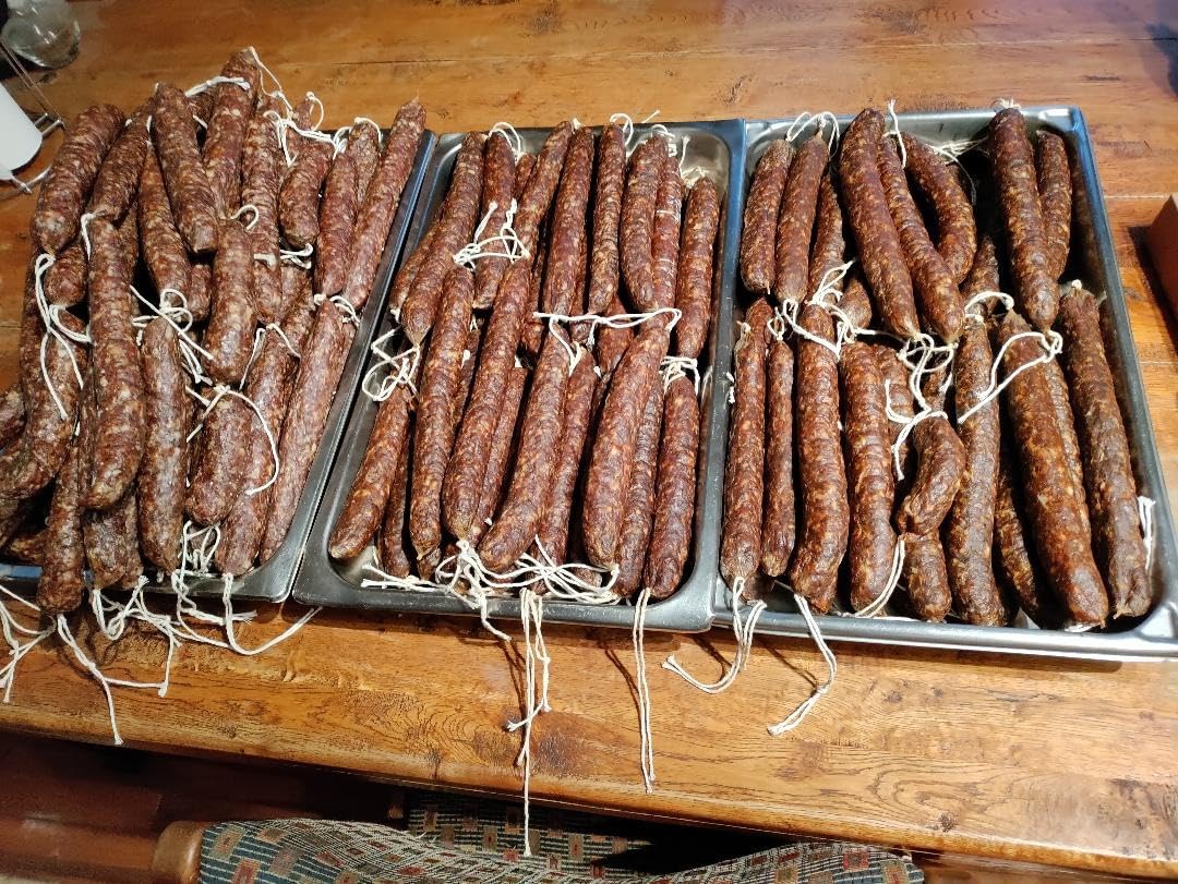 Hakka 11 Lb/5 L Sausage Stuffer 2 Speed Stainless Steel Vertical Sausage Maker customer photo 1
