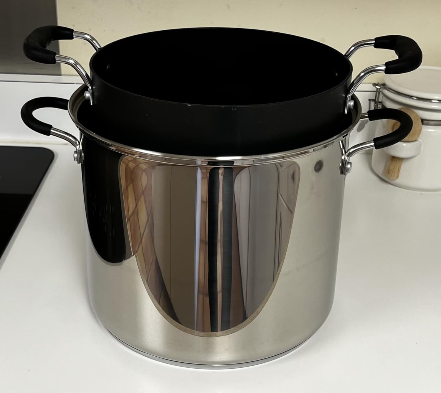 Cook N Home Professional 12 Quart Stainless Steel Stock Pot with Lid | Induction Cookware for Pasta, Soup, Canning,Oven Safe, Dishwasher Safe customer photo 2