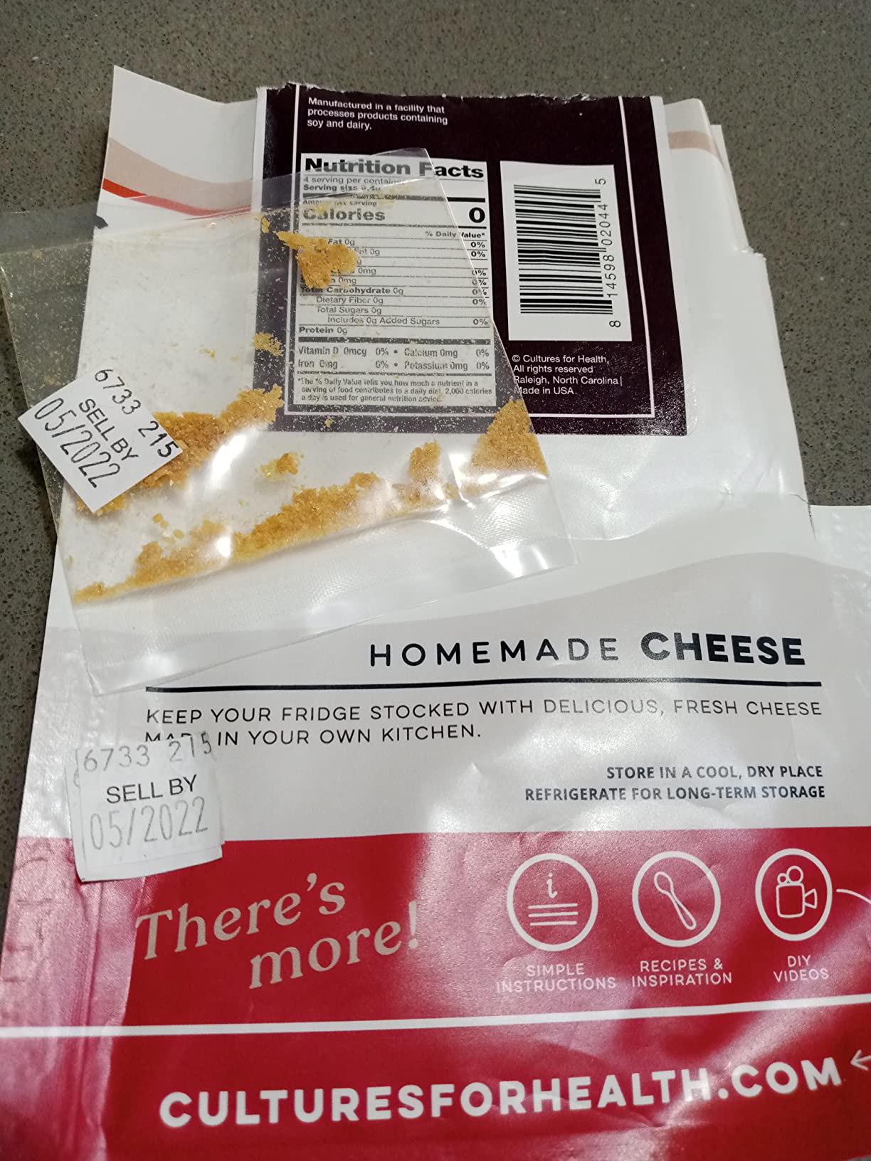 Cultures for Health Thermophilic Cheese Starter Culture | 4 Gluten-Free Direct-Set Packets + 2 Vegetable Rennet Tablets | DIY Hard Cheese - Parmesan, Mozzarella, Asiago & Swiss customer photo 2