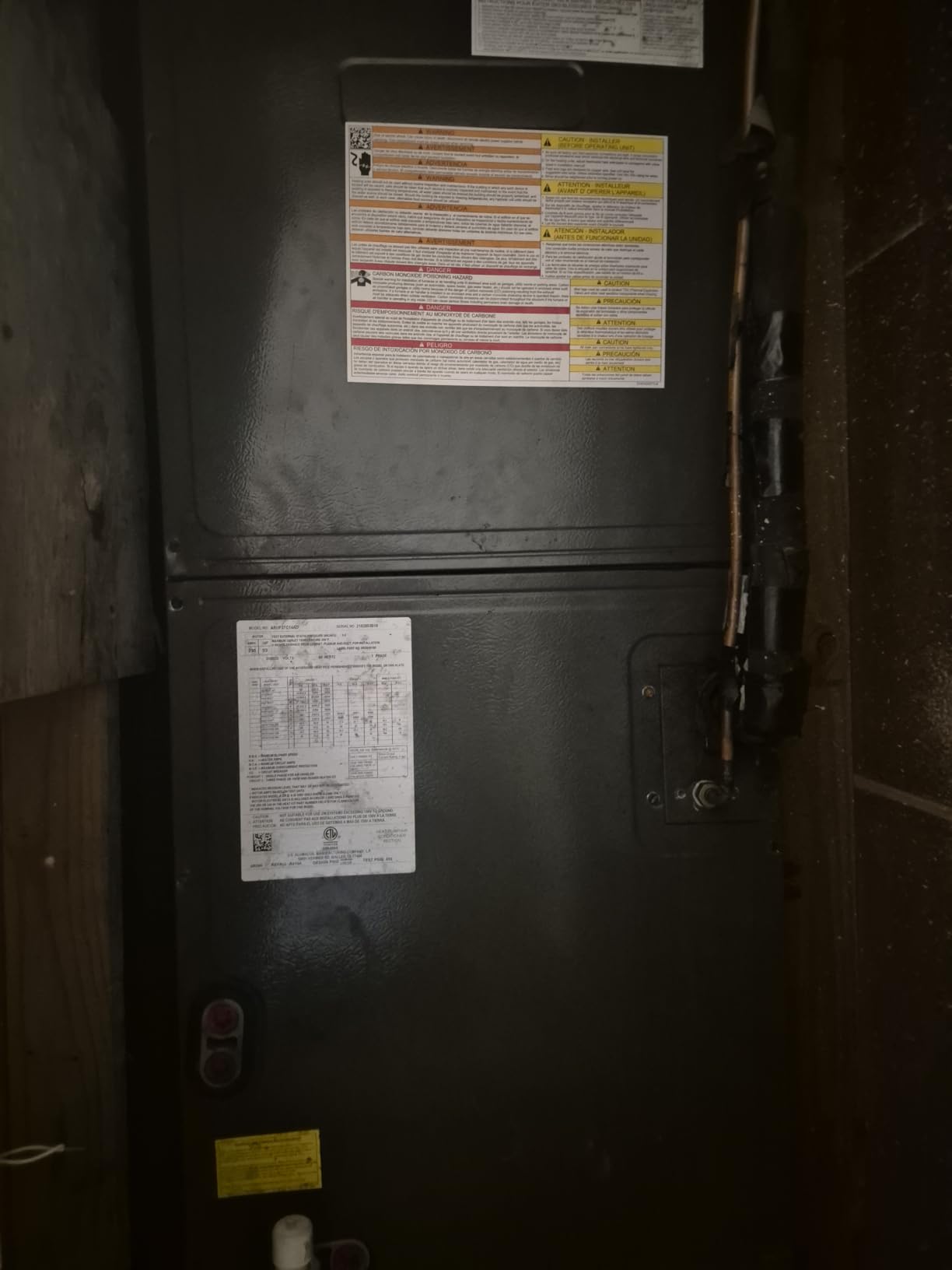 Goodman 3 TON Multi-Position Multi-Speed ECM Based R-32 Air Handler with Internal TXV AMST36CU1300 customer photo 1