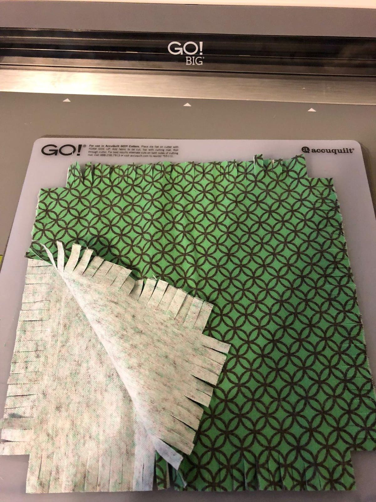 AccuQuilt GO! Big 55500 Electric Fabric Cutting System | Effortless One-Button Operation, Cuts Up to 6 Layers of 100% Cotton, Includes Flying Geese Die, Cutting Mat, and Pattern Book customer photo 1