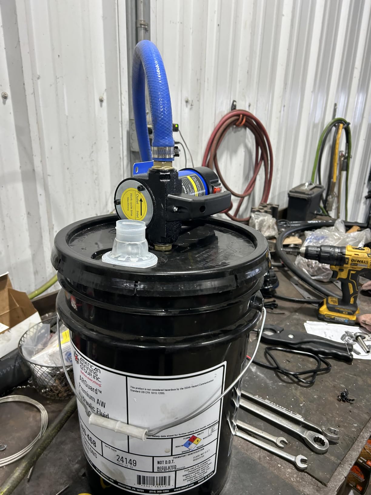 OMT Diesel Transfer Pump, 12V Fuel Transfer Pump with Nozzle Hoses | Self Priming DC Electric Fuel Pump Kit for Transferring Diesel, Kerosene, Oil Not Included customer photo 1