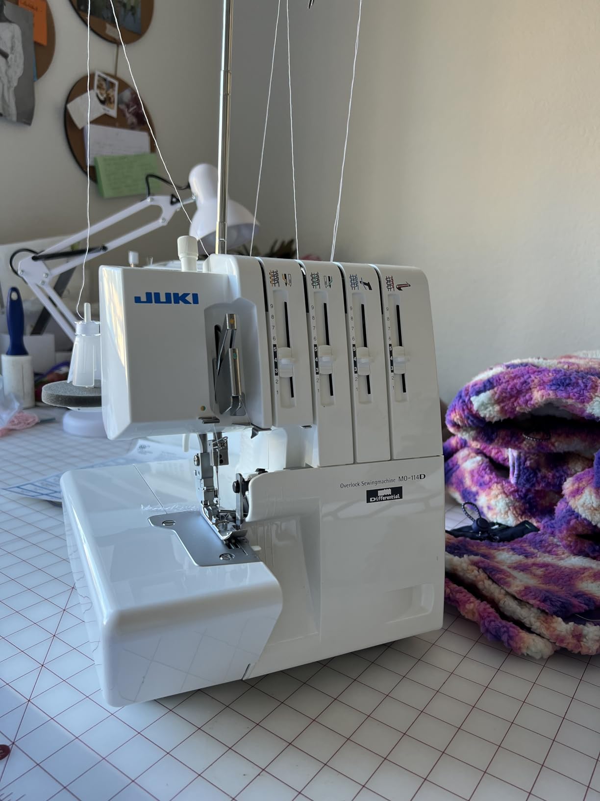 Juki MO-114D 2/3/4 Thread Overlock Sewing Machine customer photo 1