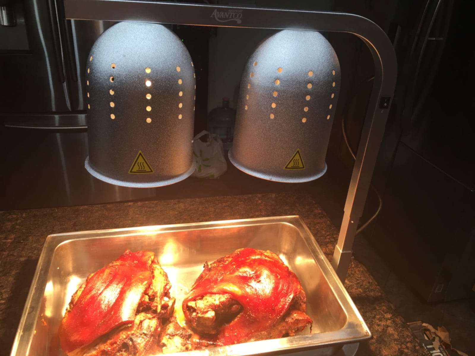 Commercial Portable W62 Heat Lamp Food Warmer 2-Bulb Free-Standing customer photo 1
