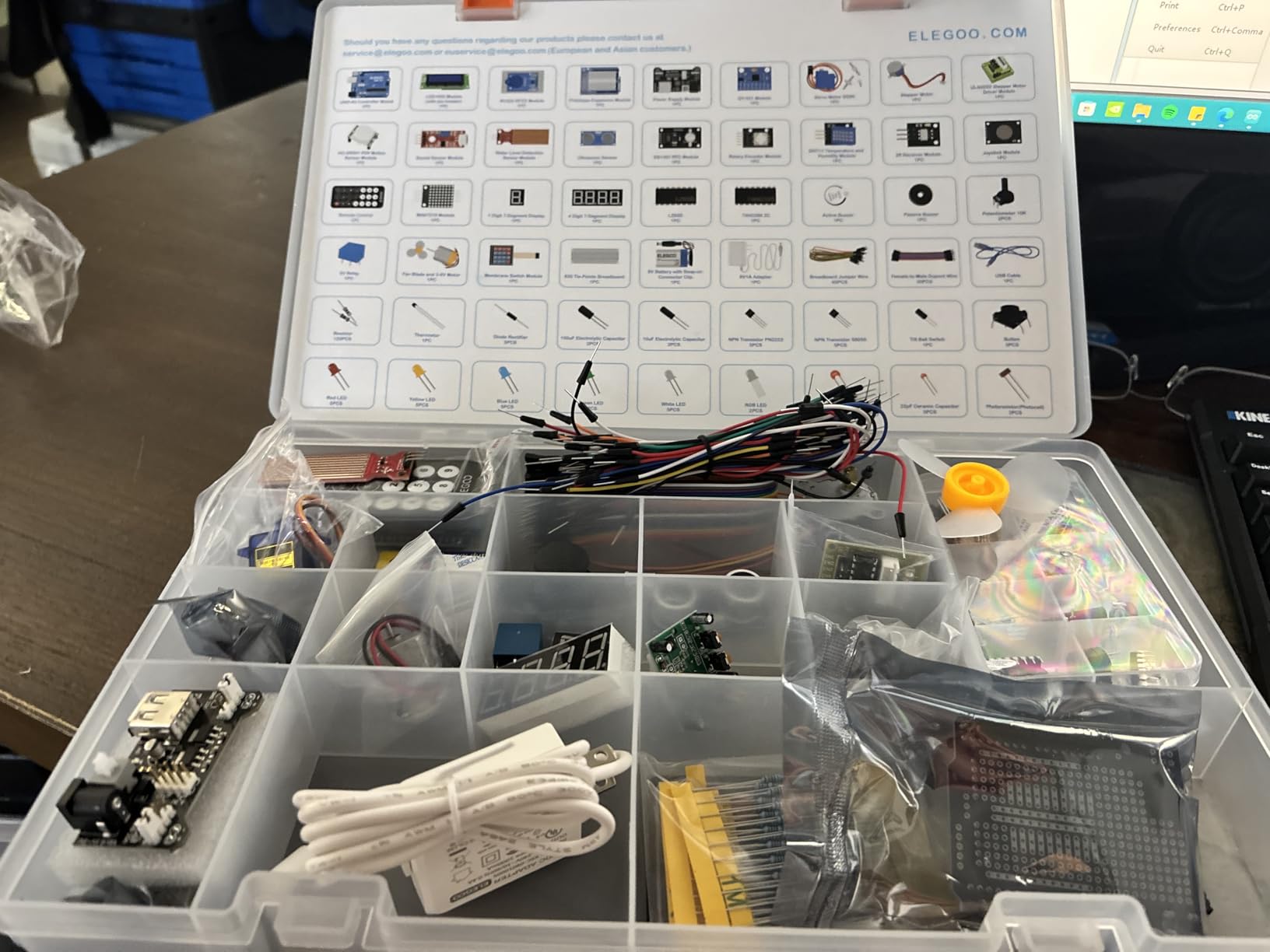 ELEGOO UNO R3 Project Most Complete Starter Kit with Tutorial Compatible with Arduino IDE (63 Items) customer photo 2