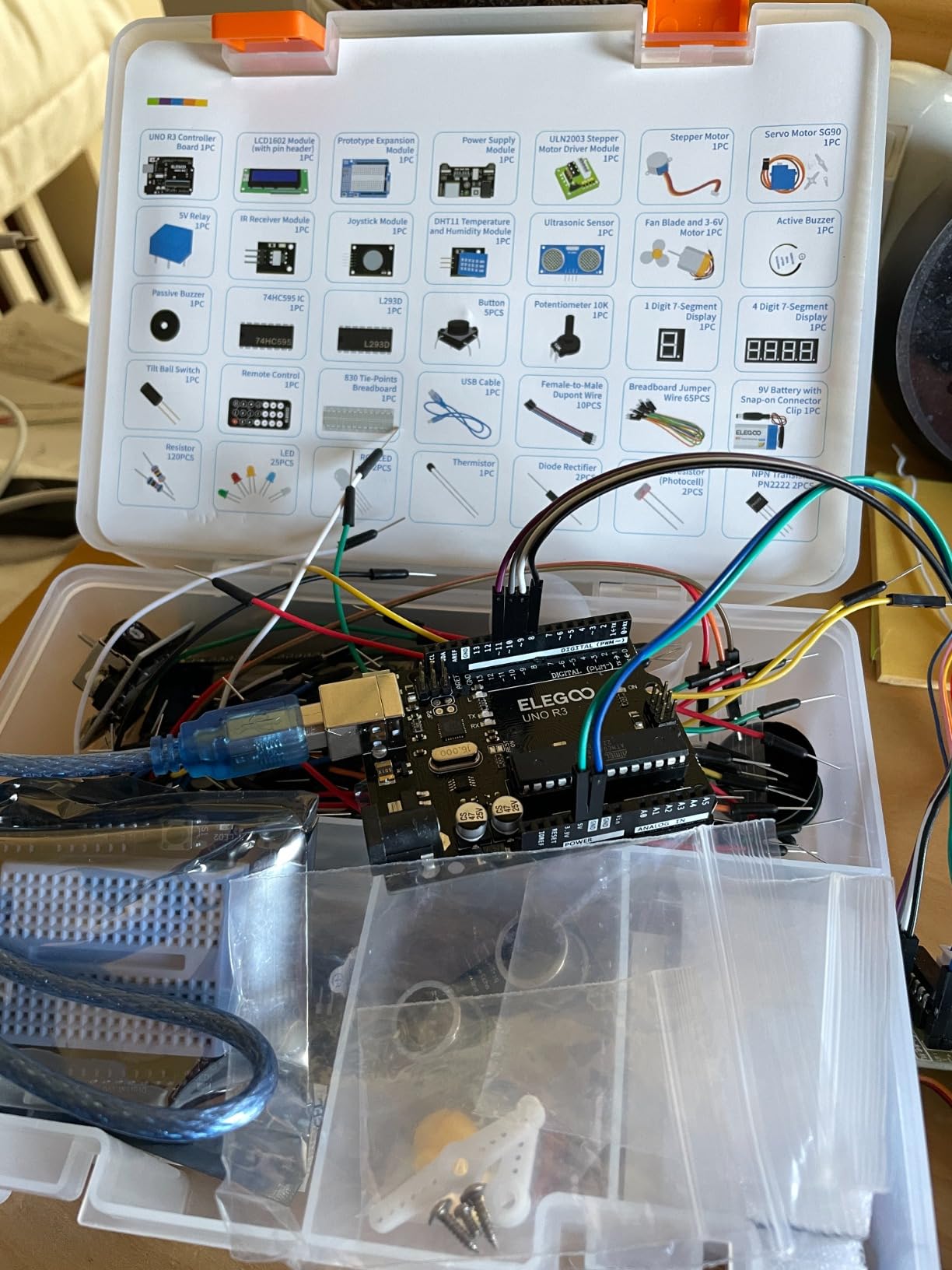 ELEGOO UNO Project Super Starter Kit with Tutorial and UNO R3 Board Compatible with Arduino IDE customer photo 2