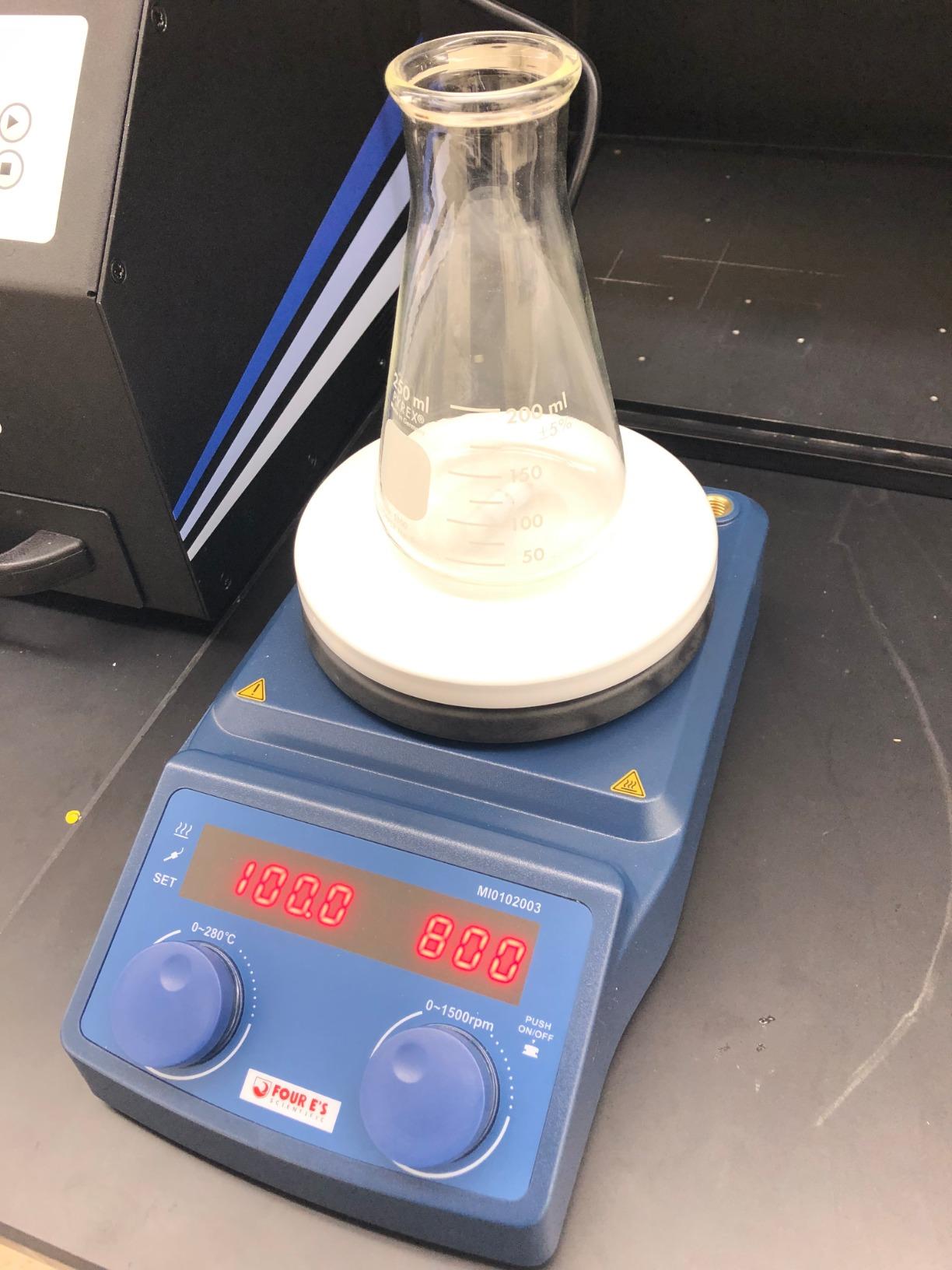FOUR E'S SCIENTIFIC 5 Inch Magnetic Stirrer Hot Plate Max Temp 280°C/536°F | Max 5L Stirring Capacity | 100-1500RPM | 110V | Laboratory Hot Plate with Temp Probe Sensor & Stir Bar (Not Include Stand） customer photo 1