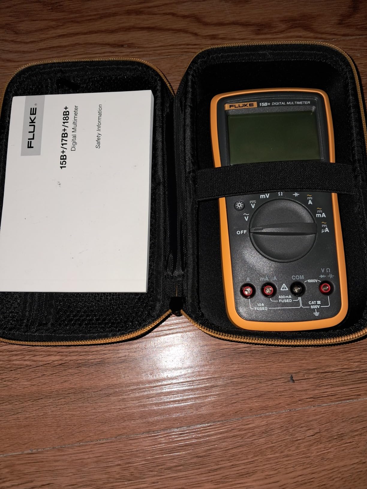 Fluke 15B+ Digital Multimeter for Electrical Applications, Measures AC/DC Voltage and Current up to 1000V and 10A, Resistance, Continuity, Diode, and Capacitance customer photo 1