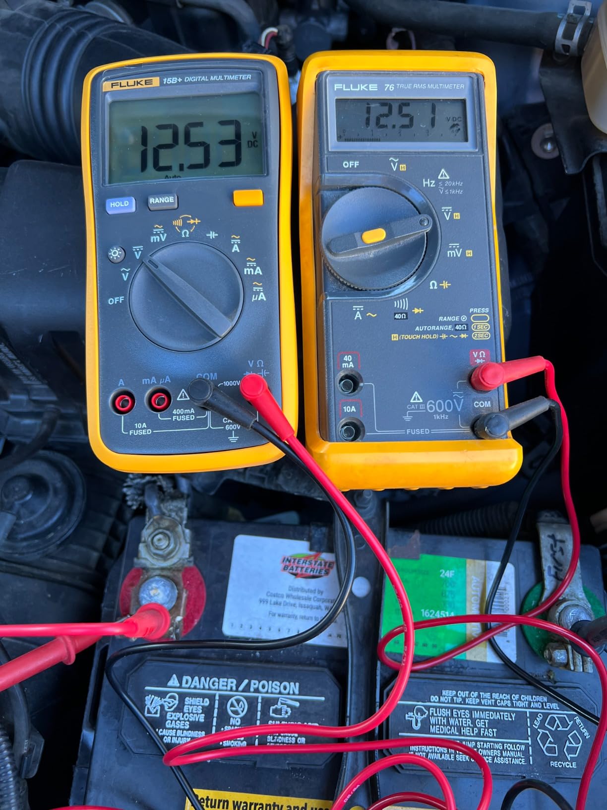 Fluke 15B+ Digital Multimeter for Electrical Applications, Measures AC/DC Voltage and Current up to 1000V and 10A, Resistance, Continuity, Diode, and Capacitance customer photo 2