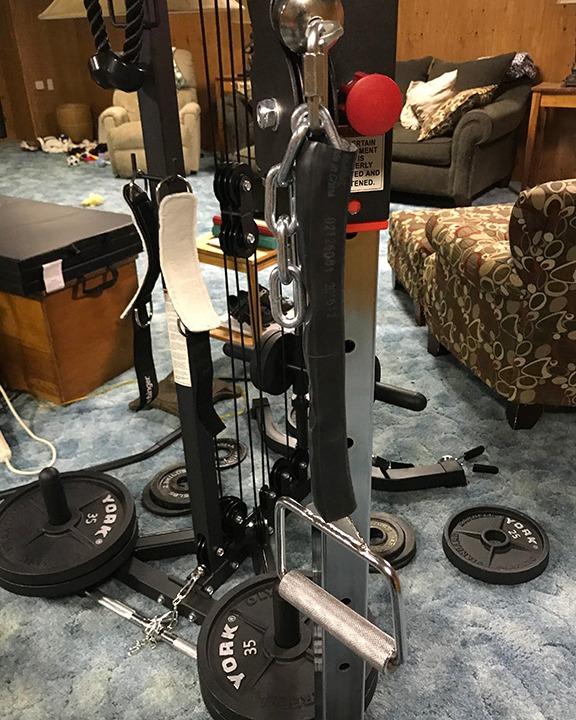Valor Fitness Cable Crossover Machine - 17 Adjustable Positions with Pull Up Bars and Optional Bundle Attachments Max Weight 200 lb. customer photo 2