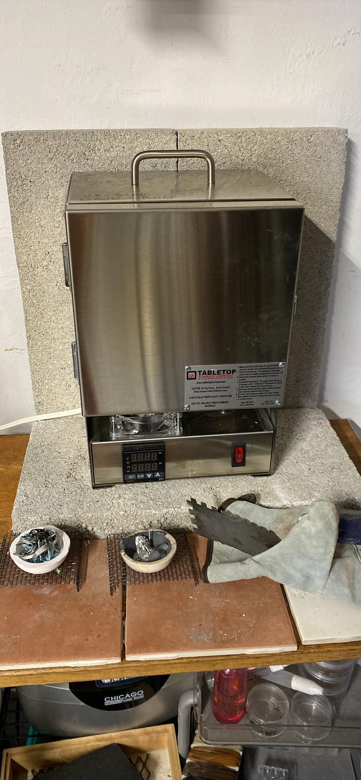 RapidFire Pro-LP Electric Kiln Furnace - 2200F 10 Min Melt Gold - Programmable Controller customer photo 1