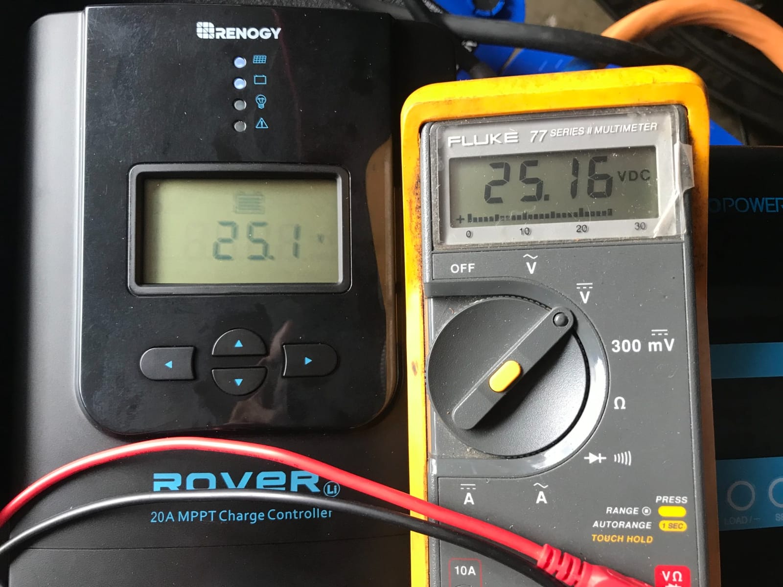 Renogy Solar Charge Controller Rover 20A 12V/24V Auto DC Input MPPT Charge Controllers for Solar Panels Adjustable LCD for Gel Sealed Flooded Lithium Batteries customer photo 1