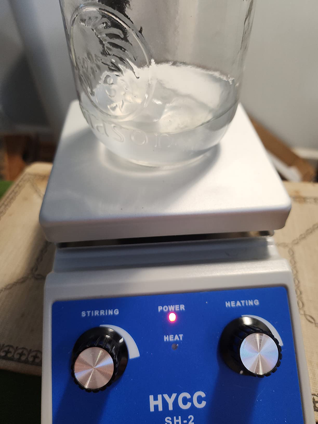 HYCC Magnetic Stirrer Hot Plate Max 716°F, 100-2000RPM Hot Plate with Magnetic Stirrer, 2000mL Magnetic Hotplate Stirrer, Magnetic Stirrer w/Magnetic Stir Bar customer photo 2