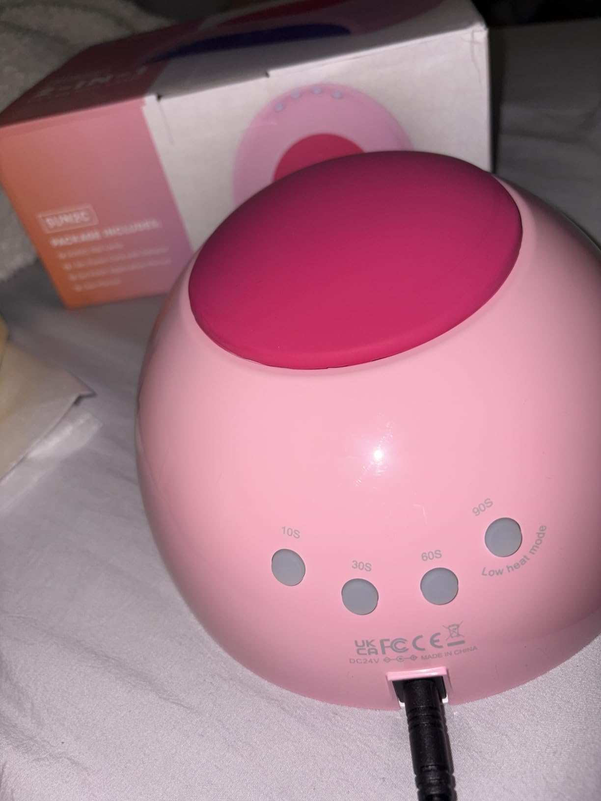 SUNUV UV Light for Gel Nail, Professional UV LED Nail Lamp SUN2C Rose | 4 Timer Settings, 33 LEDs, Fast Curing Lamp, Auto Sensor, Removable Base customer photo 1